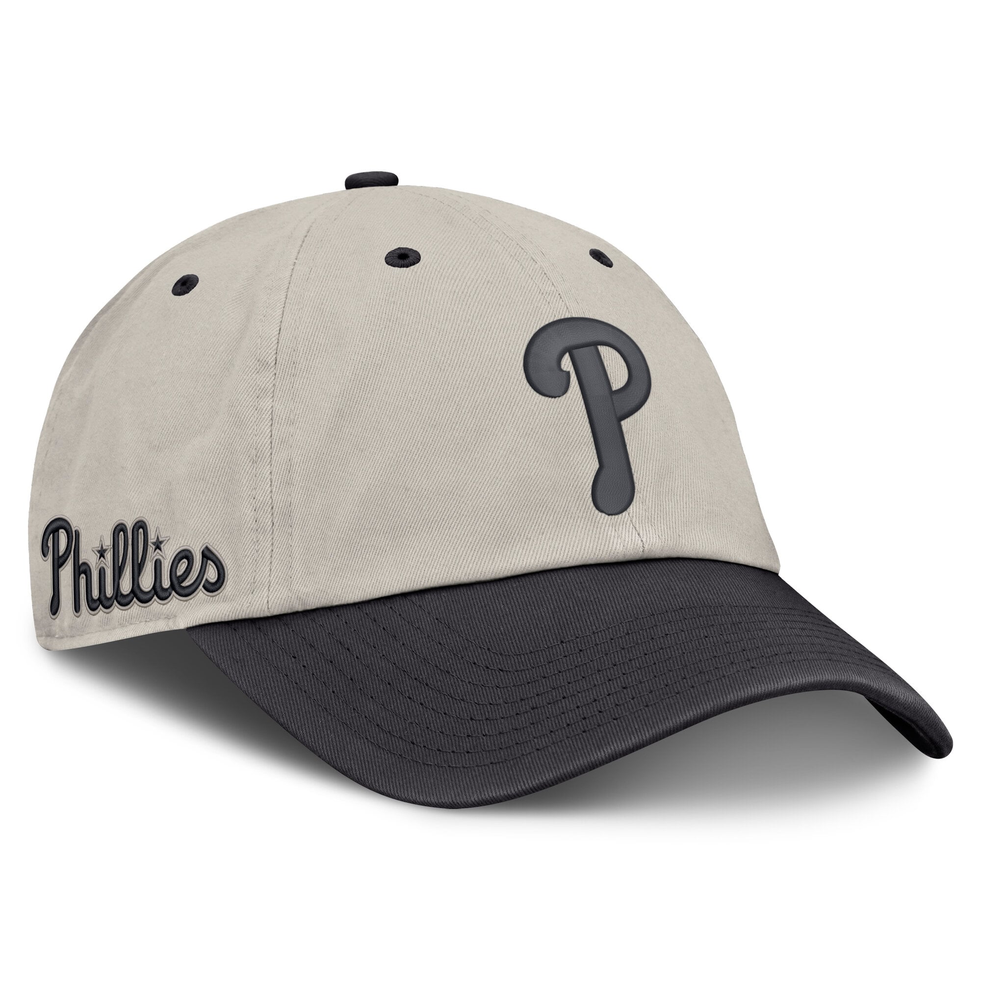 Men's Fanatics Beige/Charcoal Philadelphia Phillies Frame Adjustable Hat