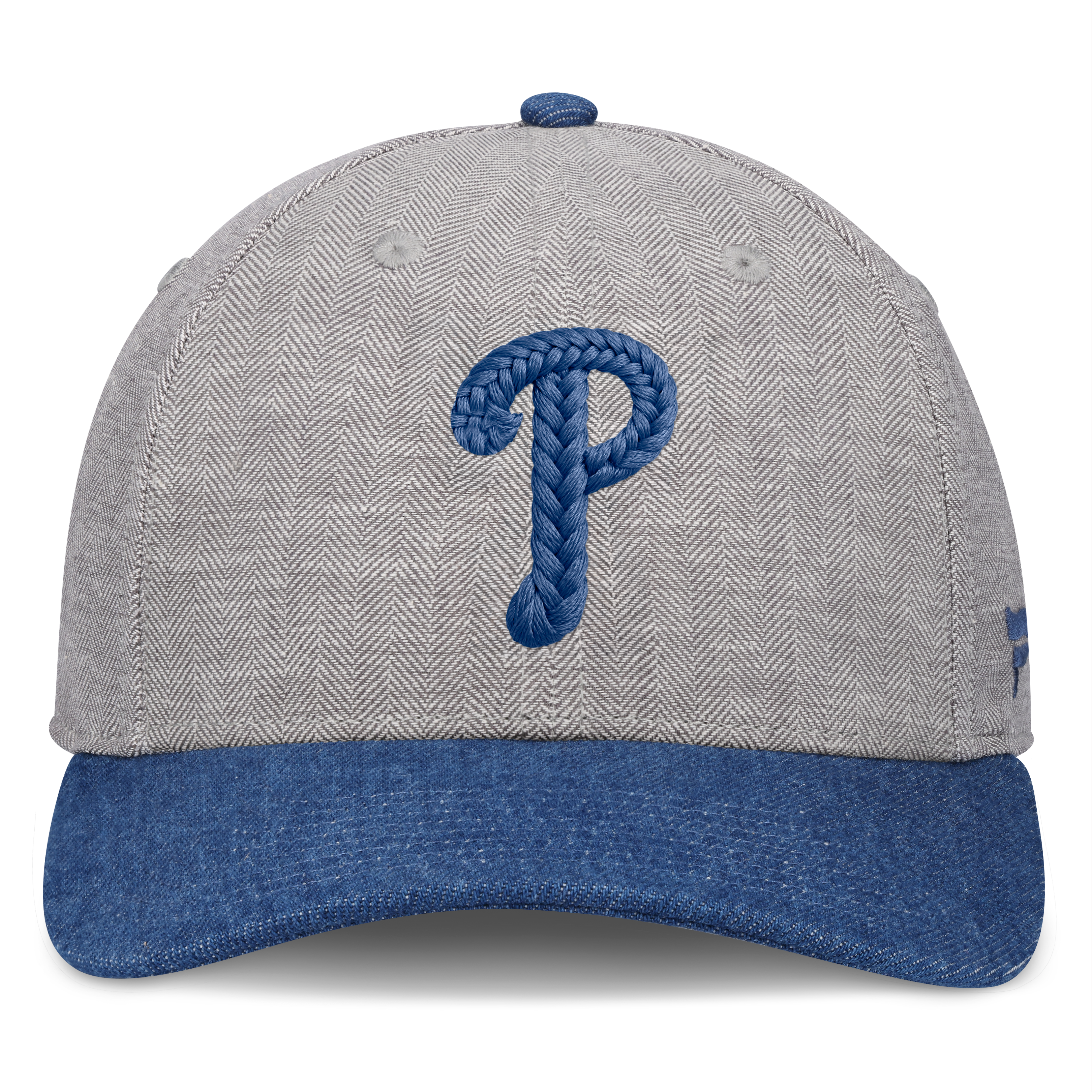 Casquette ajustable Fanatics grise/denim Philadelphia Phillies Level Up Conduct pour homme