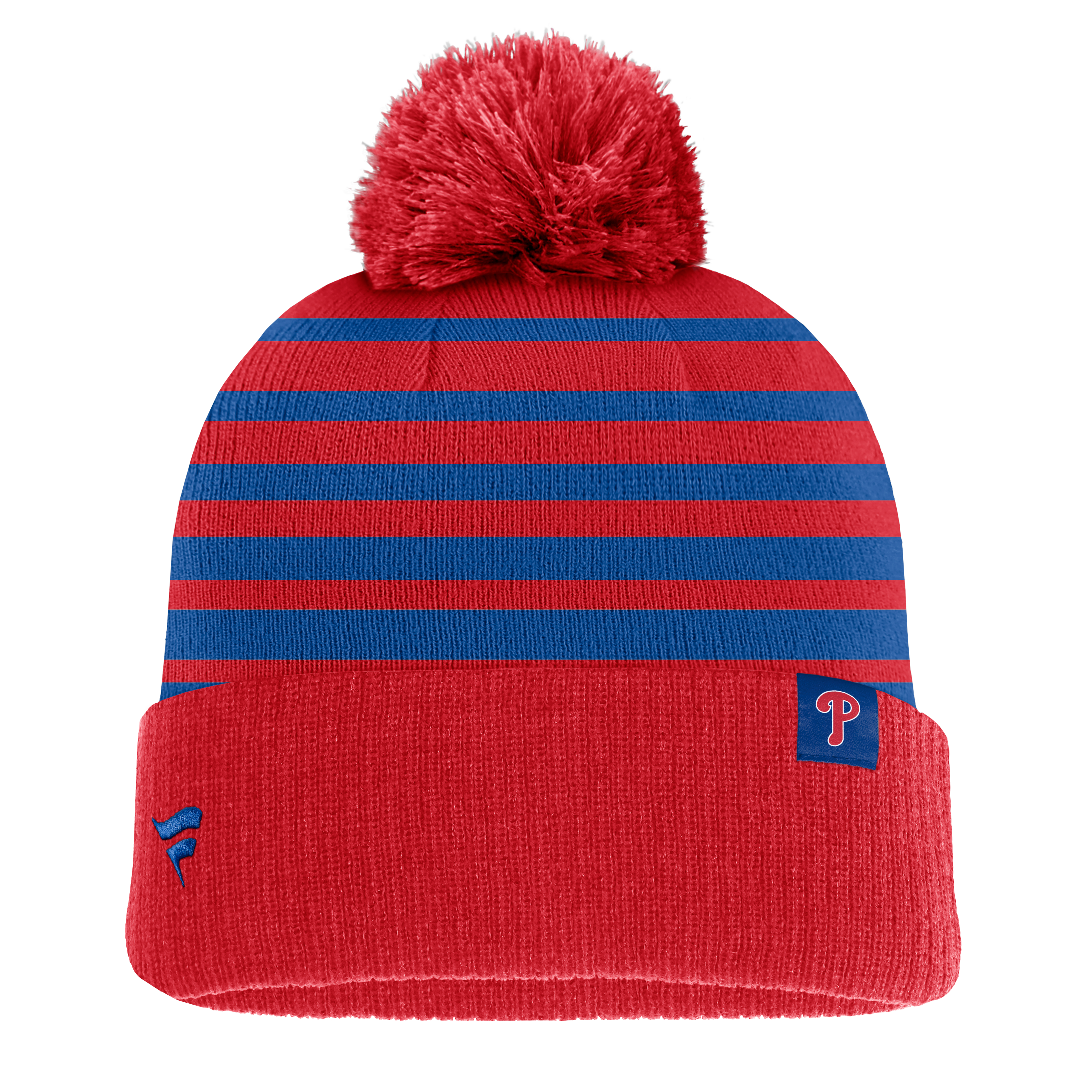 Men's Fanatics Red Philadelphia Phillies Gradual Knit Hat with Pom