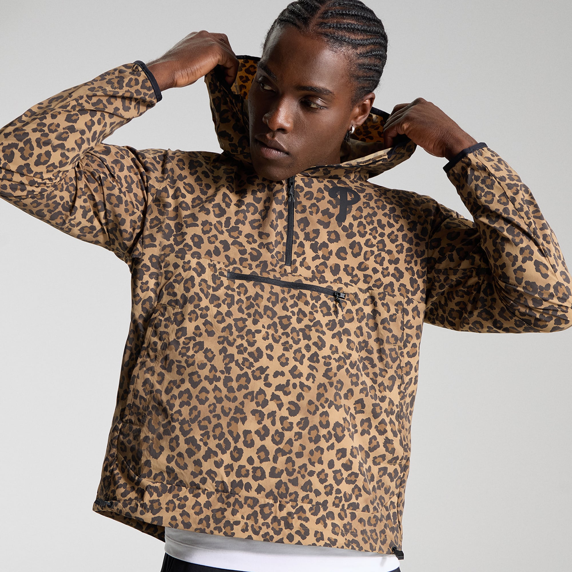 Men's lululemon Philadelphia Phillies Multi-Pocket Running Anorak *Leopard