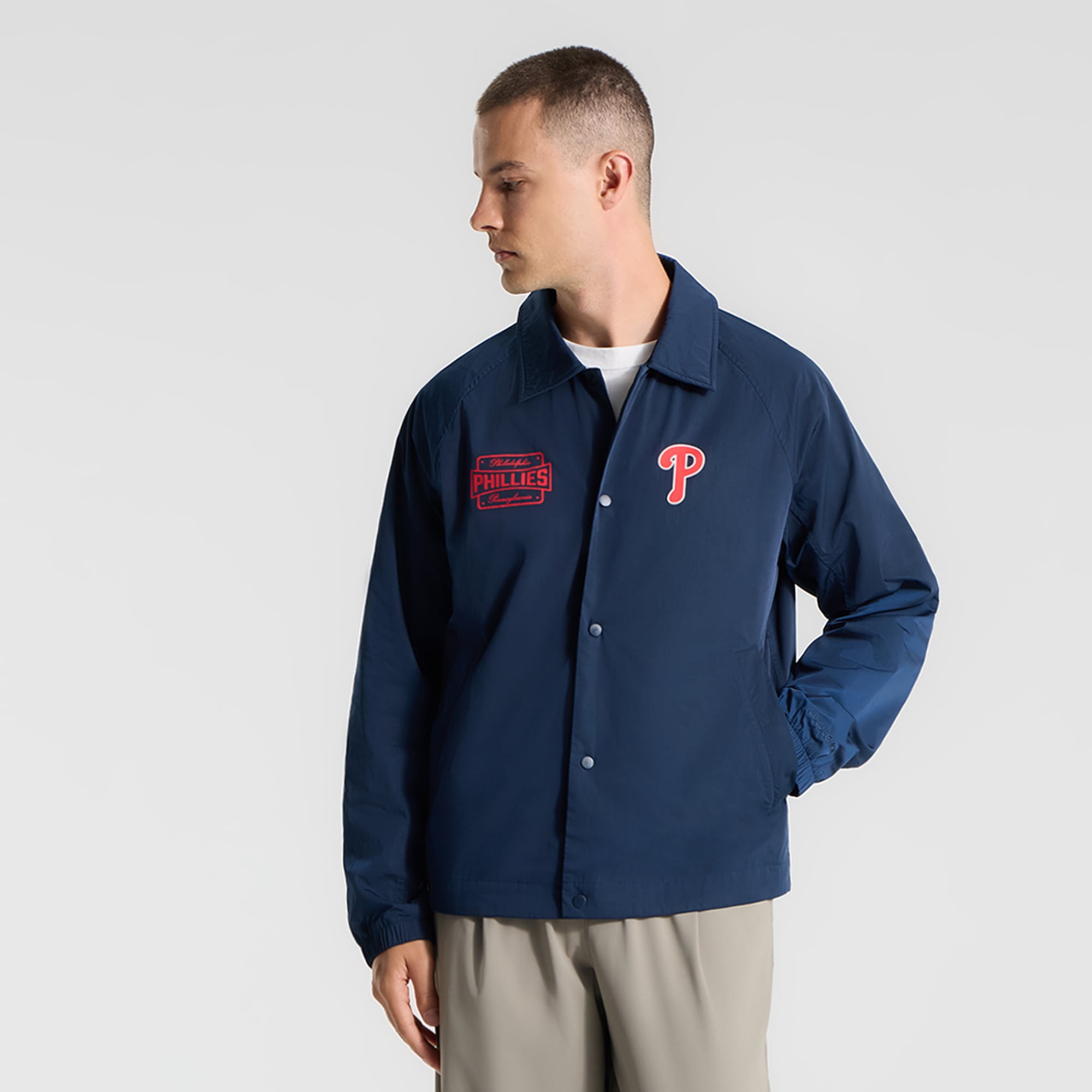 Men's lululemon True Navy Philadelphia Phillies Raglan Coaches Jacket