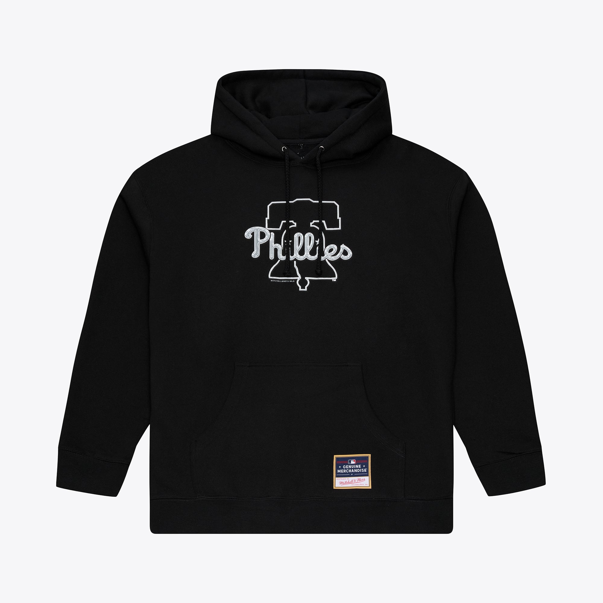 Sweat à capuche chromé noir Mitchell & Ness Philadelphia Phillies pour homme