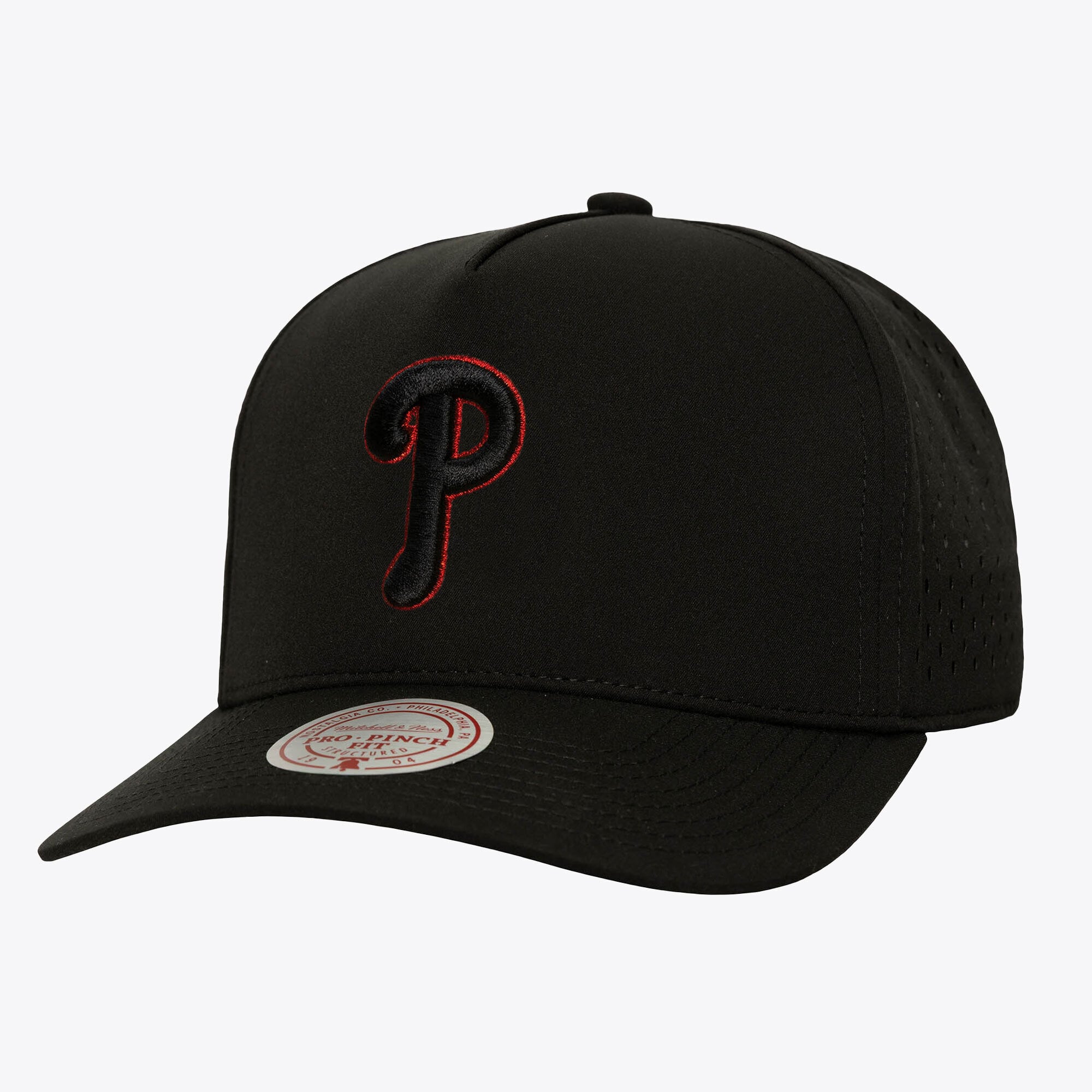 Casquette snapback Mitchell & Ness noire Philadelphia Phillies Perfect Pop Pro pour homme