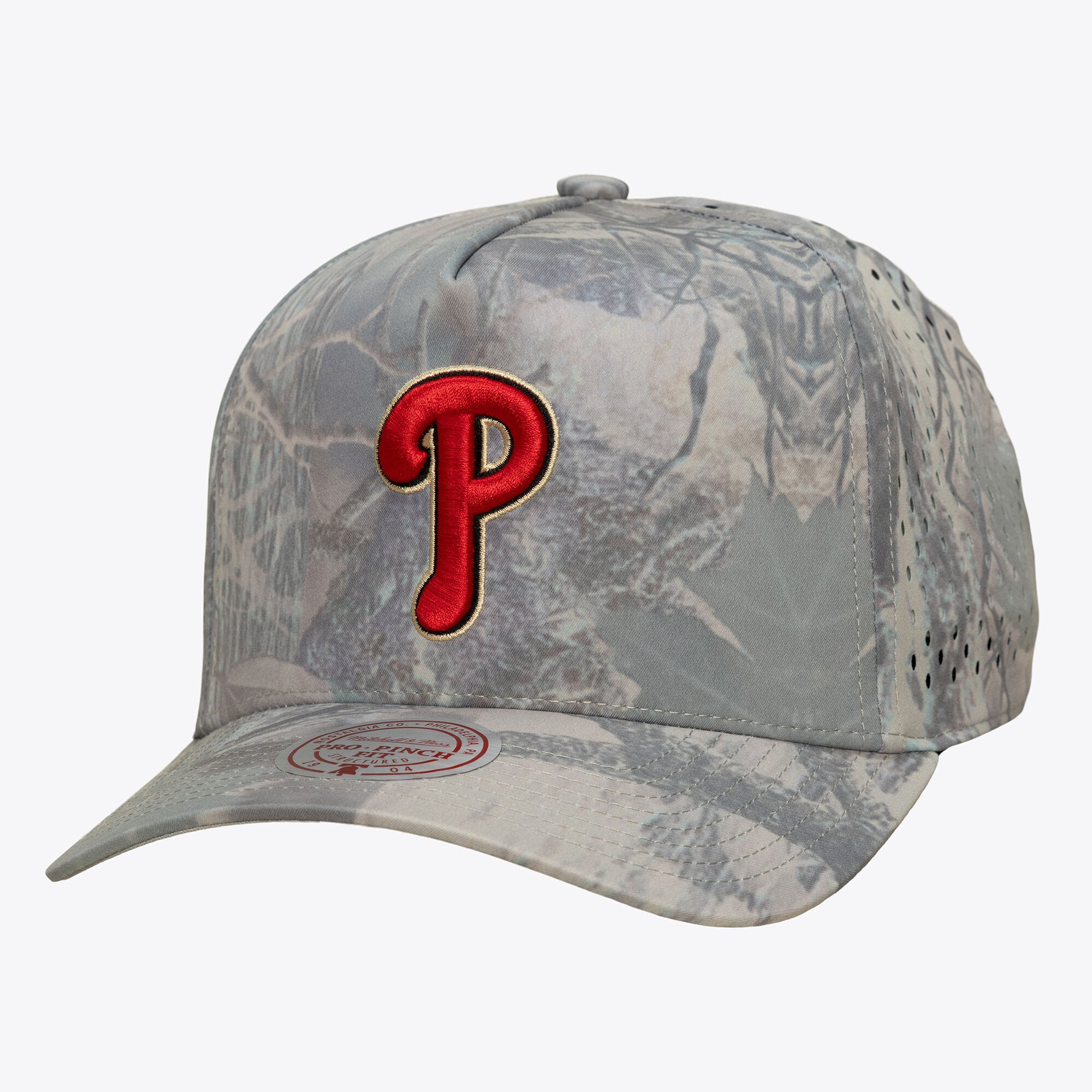 Men's Mitchell & Ness Camo Philadelphia Phillies Perfect Pro Pinch Adjustable Hat