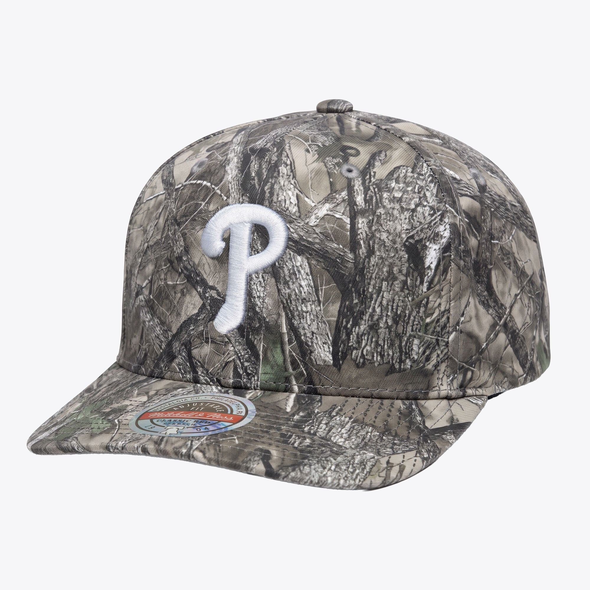 Casquette snapback Mitchell & Ness Timber Trail camouflage Philadelphia Phillies pour homme