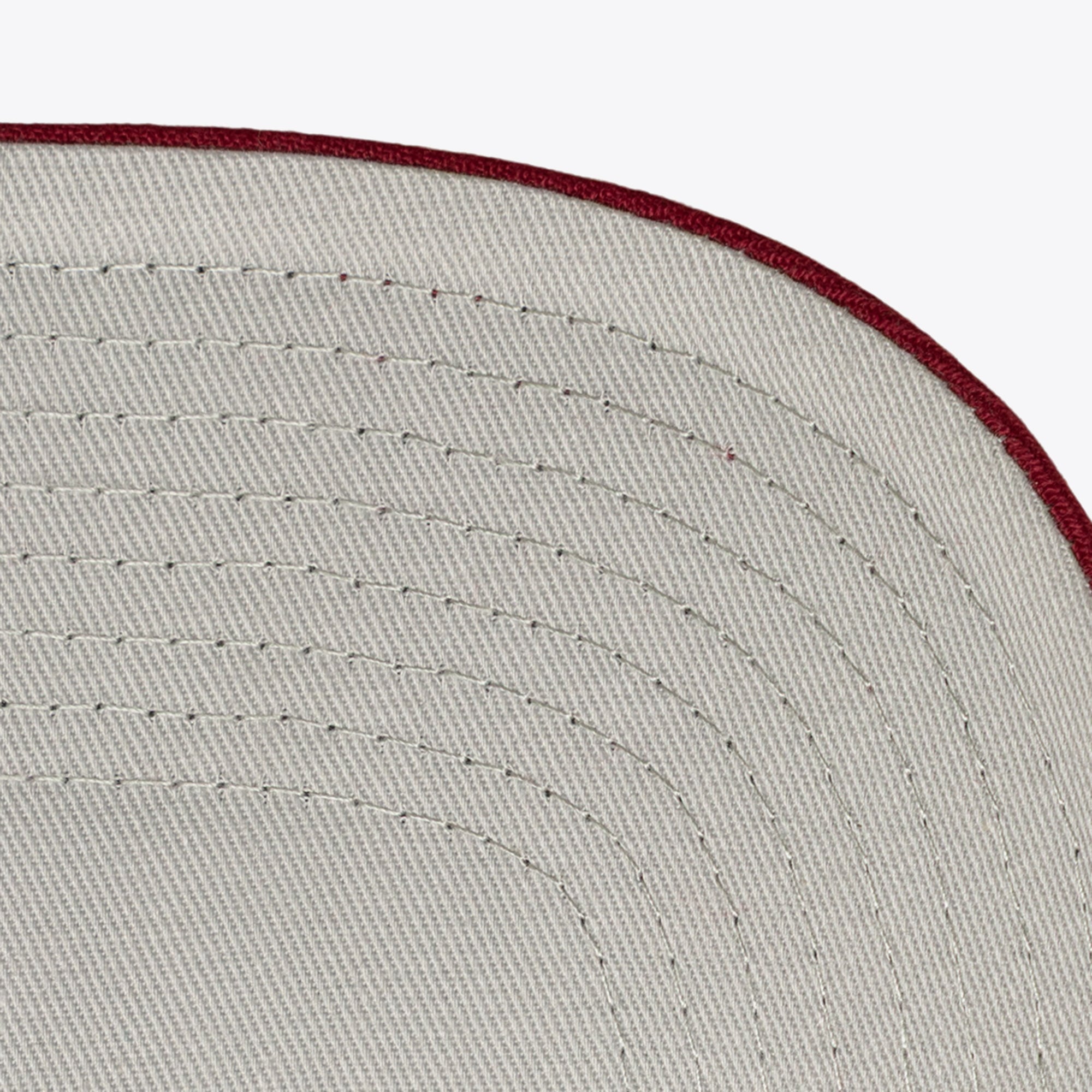 Men's Mitchell & Ness Cream/Burgundy Philadelphia Phillies Cooperstown Collection Flawless Script Stretch-Snap Hat