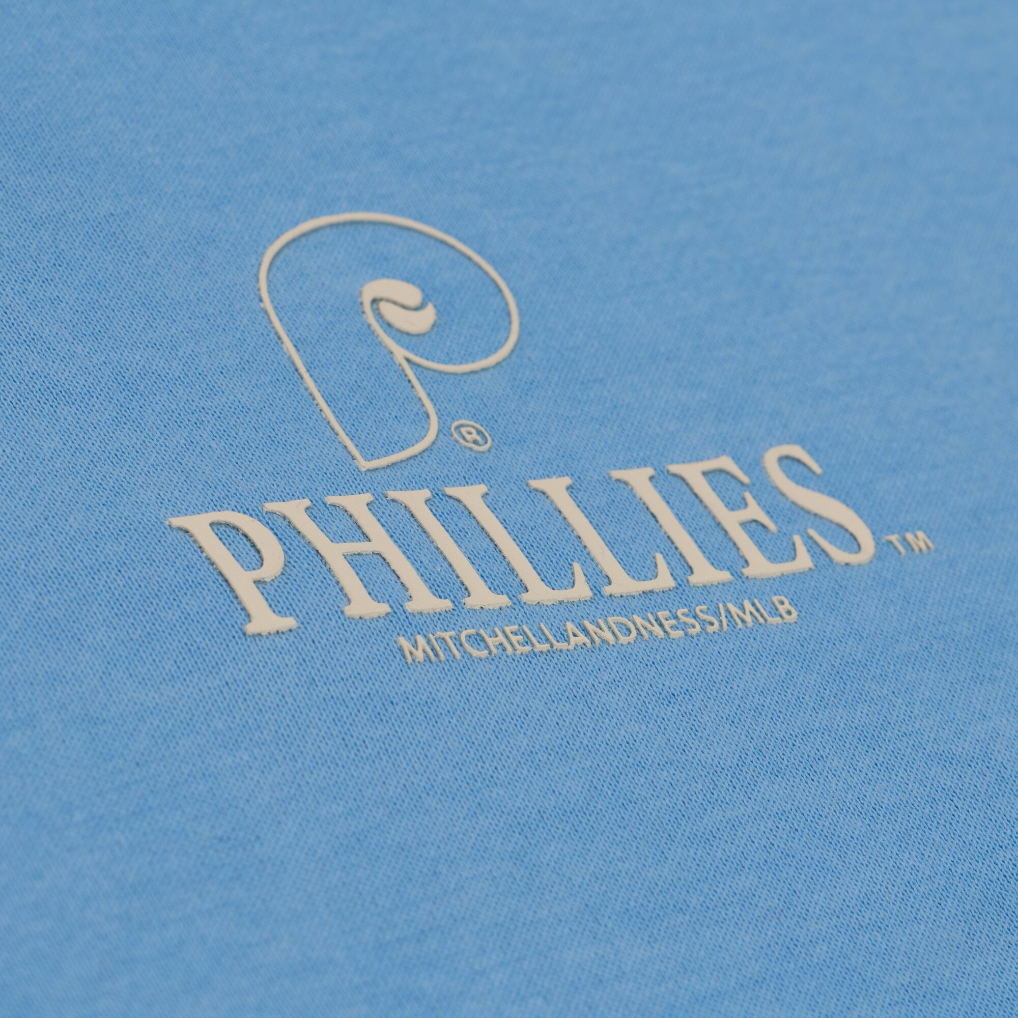 Sweat à capuche en polaire Mitchell & Ness bleu clair Philadelphia Phillies pour homme