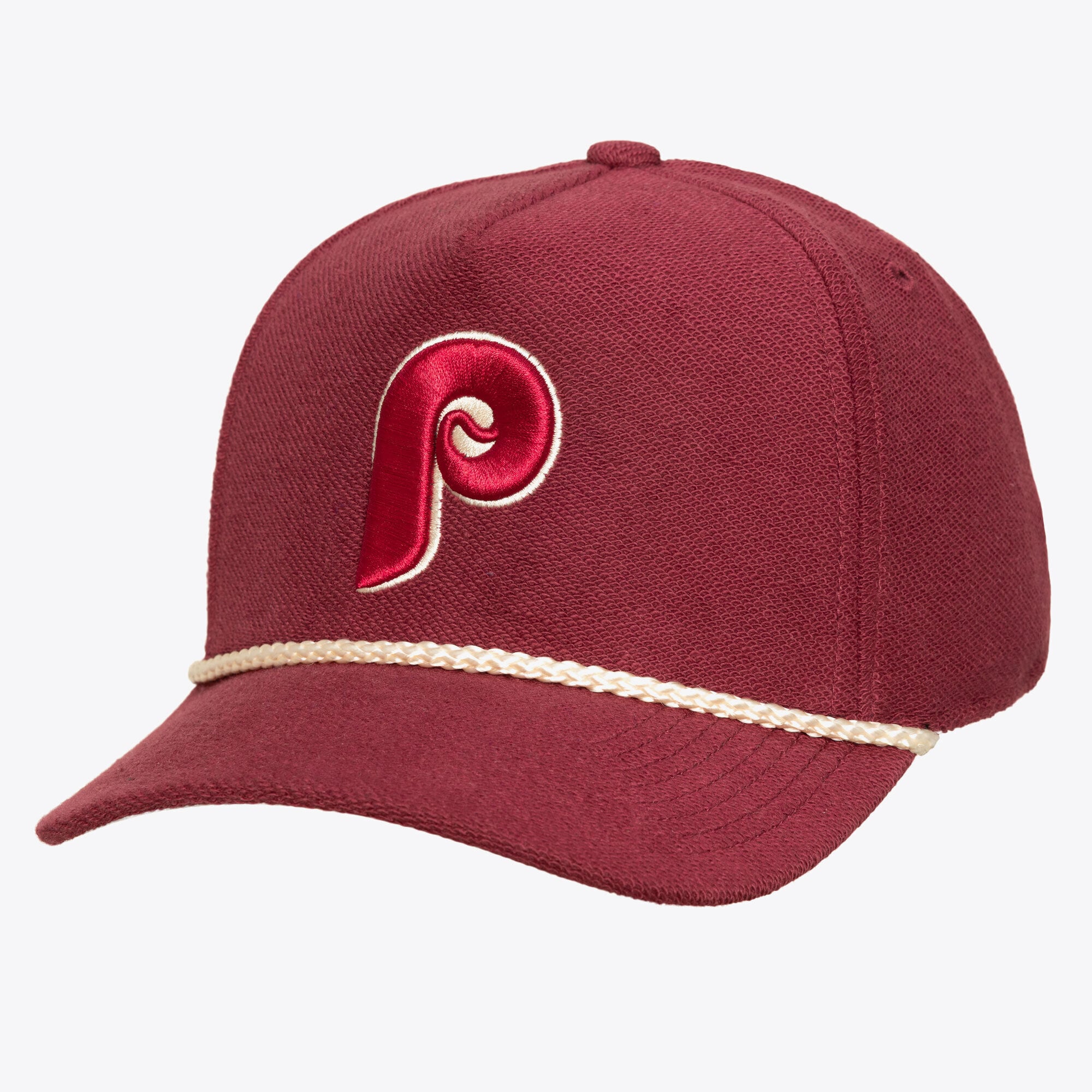 Men's Mitchell & Ness  Red Philadelphia Phillies Heritage Hues French Terry Snapback Hat