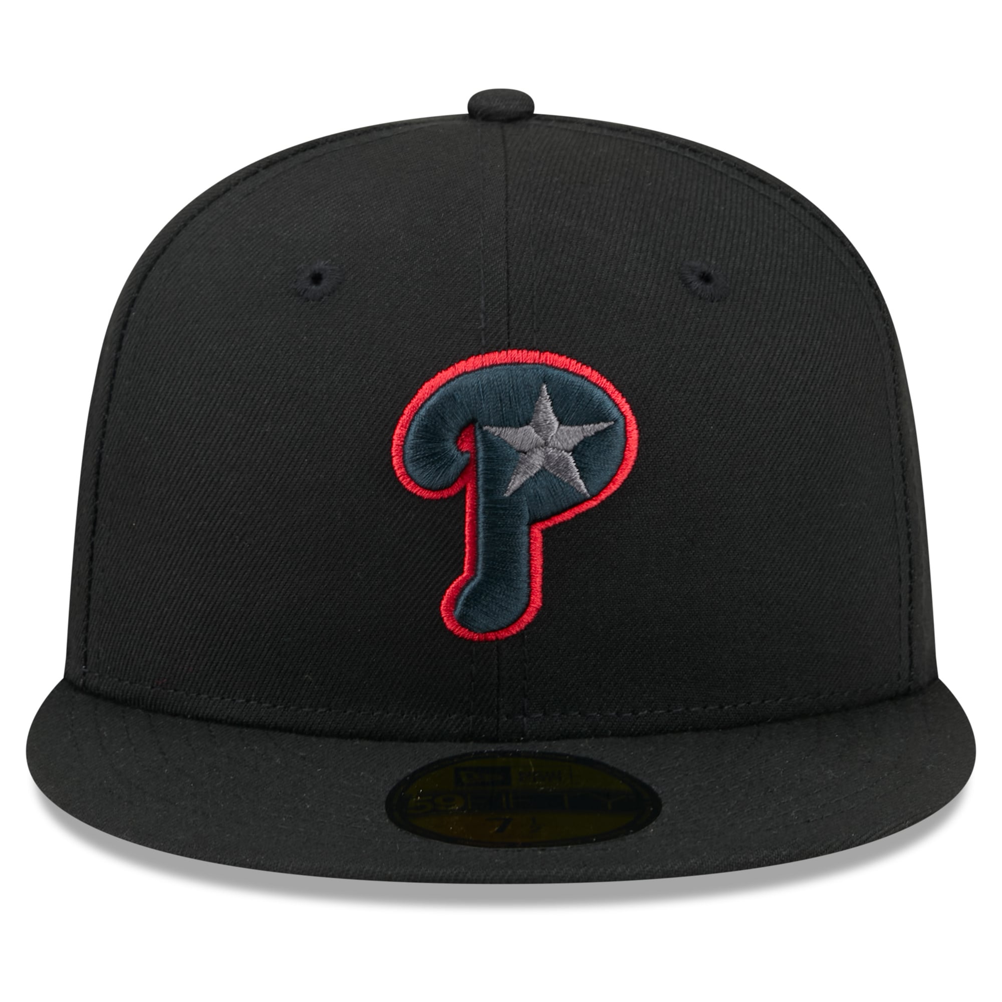 Casquette ajustée New Era 59FIFTY pour homme, noire, Philadelphia Phillies Color Pop