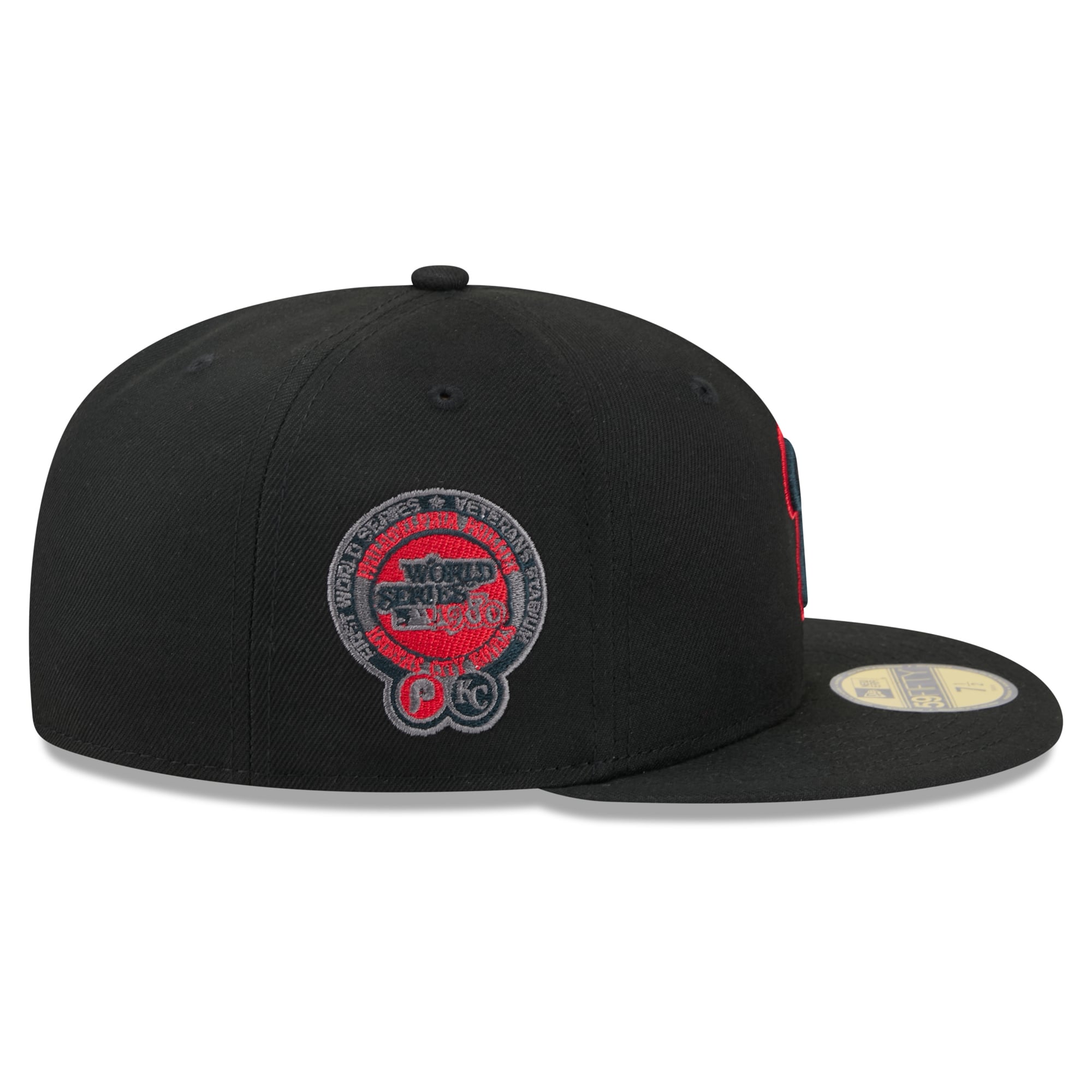 Casquette ajustée New Era 59FIFTY pour homme, noire, Philadelphia Phillies Color Pop