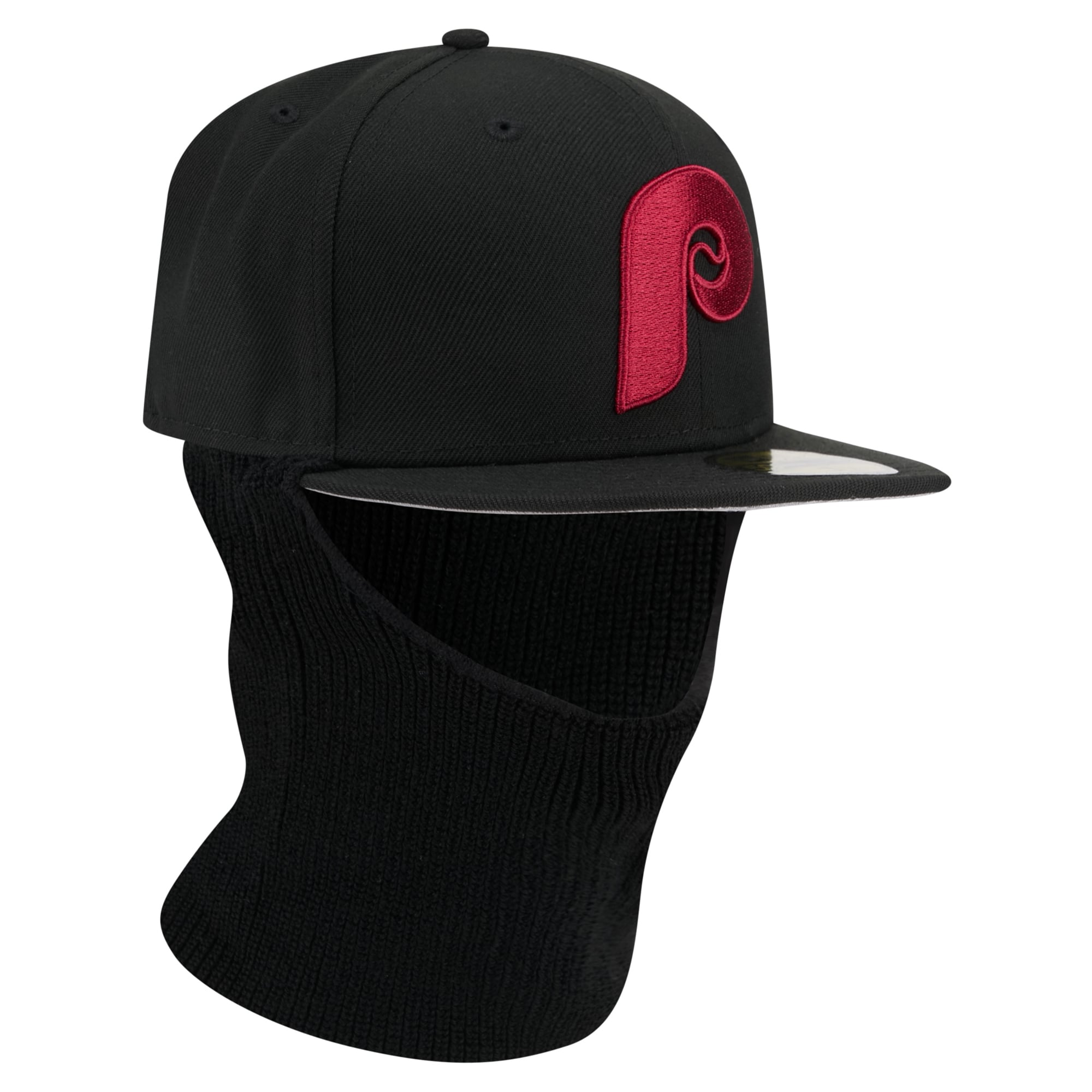 Casquette ajustée New Era noire Philadelphia Phillies 59FIFTY pour homme