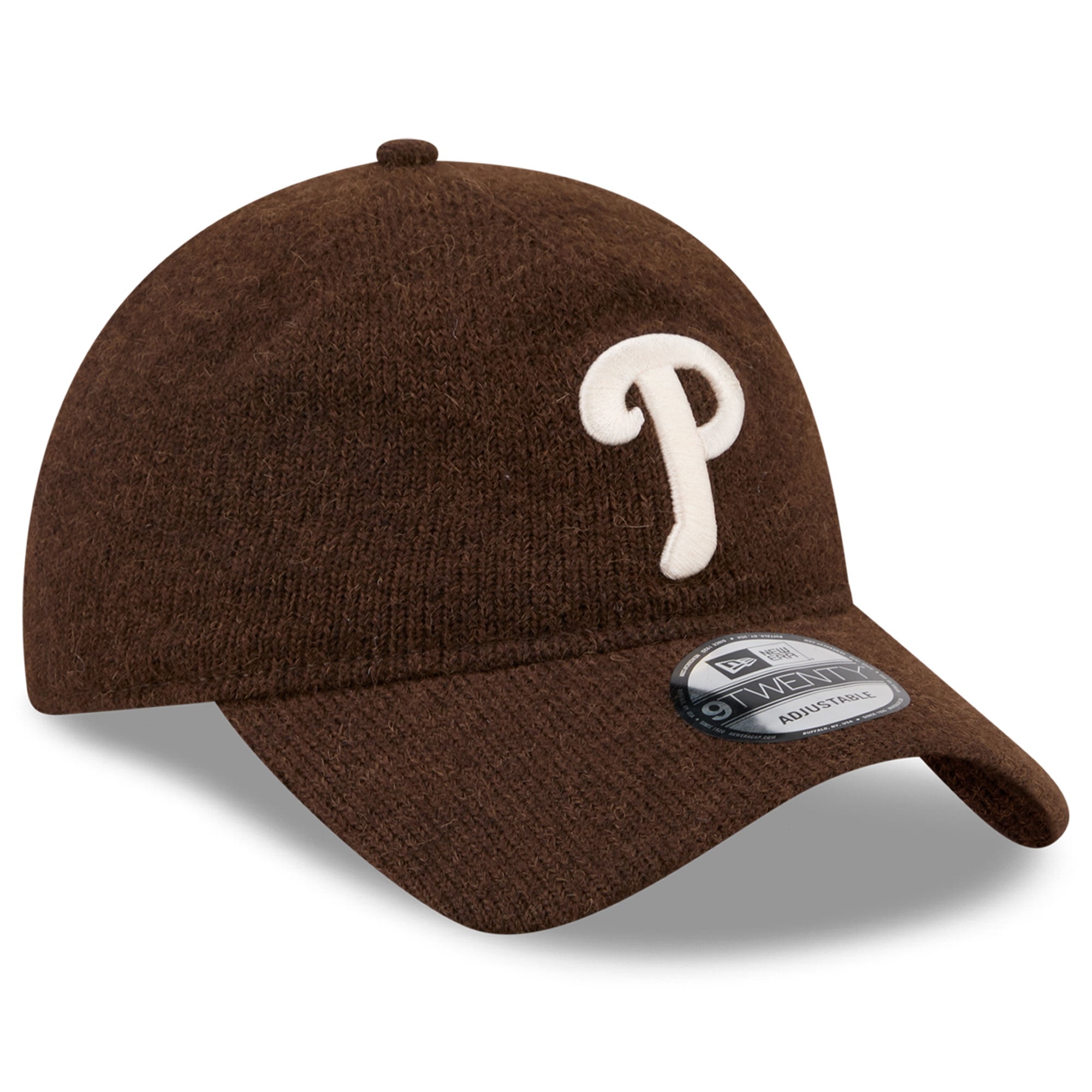 Casquette ajustable New Era 9TWENTY en laine marron Philadelphia Phillies pour homme