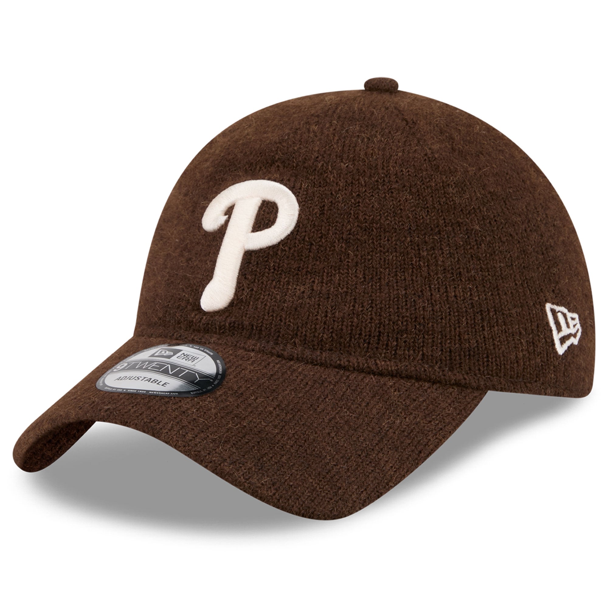 Casquette ajustable New Era 9TWENTY en laine marron Philadelphia Phillies pour homme