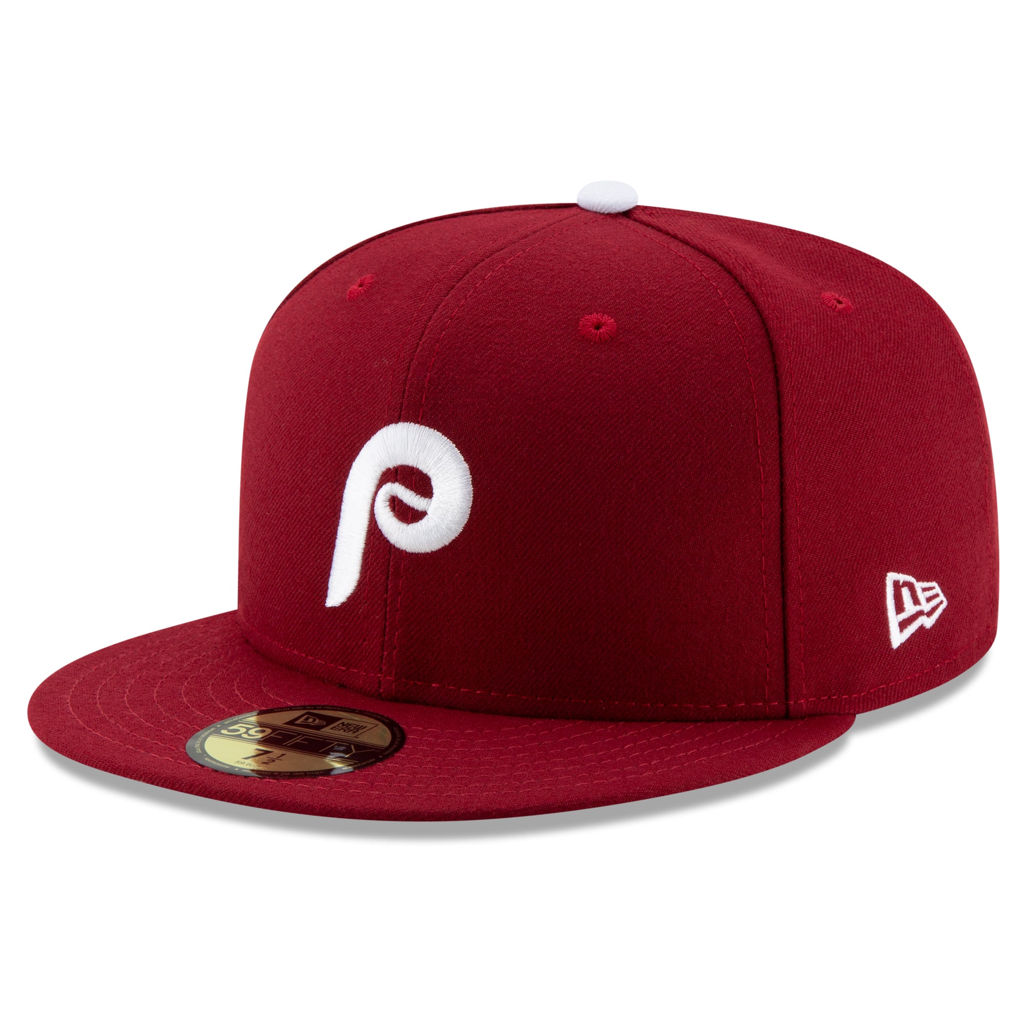 Casquette ajustée New Era 59FIFTY pour homme, coloris bleu royal/rouge, Philadelphia Phillies, écusson latéral des séries éliminatoires de la MLB 2026