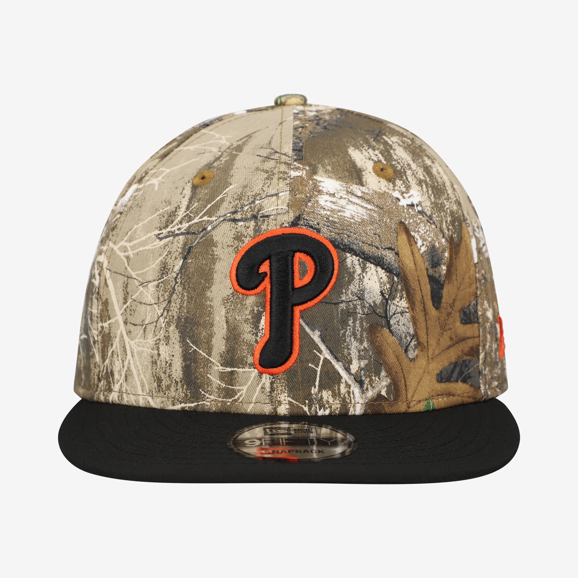 Casquette snapback New Era Camo Philadelphia Phillies Realtree Orange Pop 9FIFTY pour homme