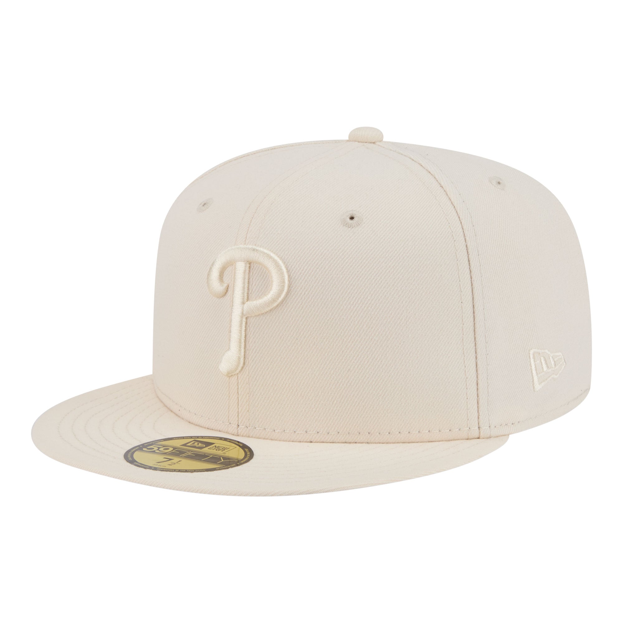 Men's New Era Cream Philadelphia Phillies Color Pack 59FIFTY Fitted Hat
