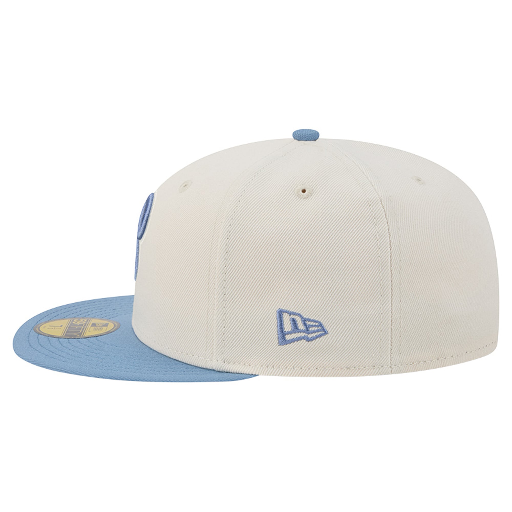 Casquette ajustée New Era 59FIFTY pour homme, coloris crème/bleu clair, Philadelphia Phillies