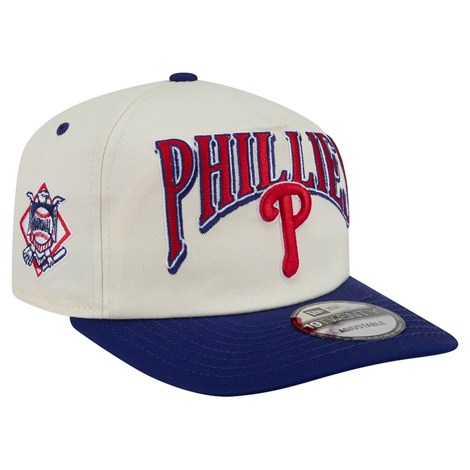 Casquette ajustable New Era crème/marine Philadelphia Phillies Vintage 19TWENTY pour homme