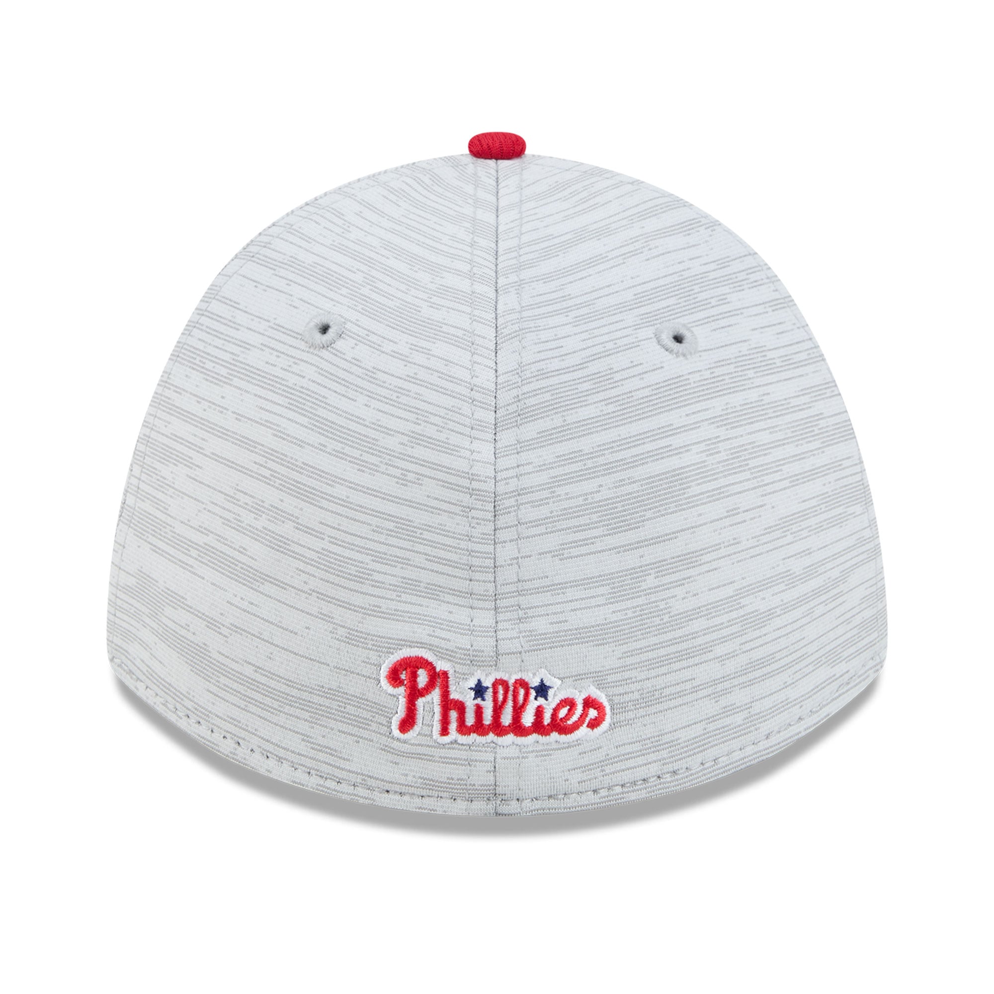 Men's New Era  Gray/Red Philadelphia Phillies Tech 39THIRTY A-Frame Flex Hat