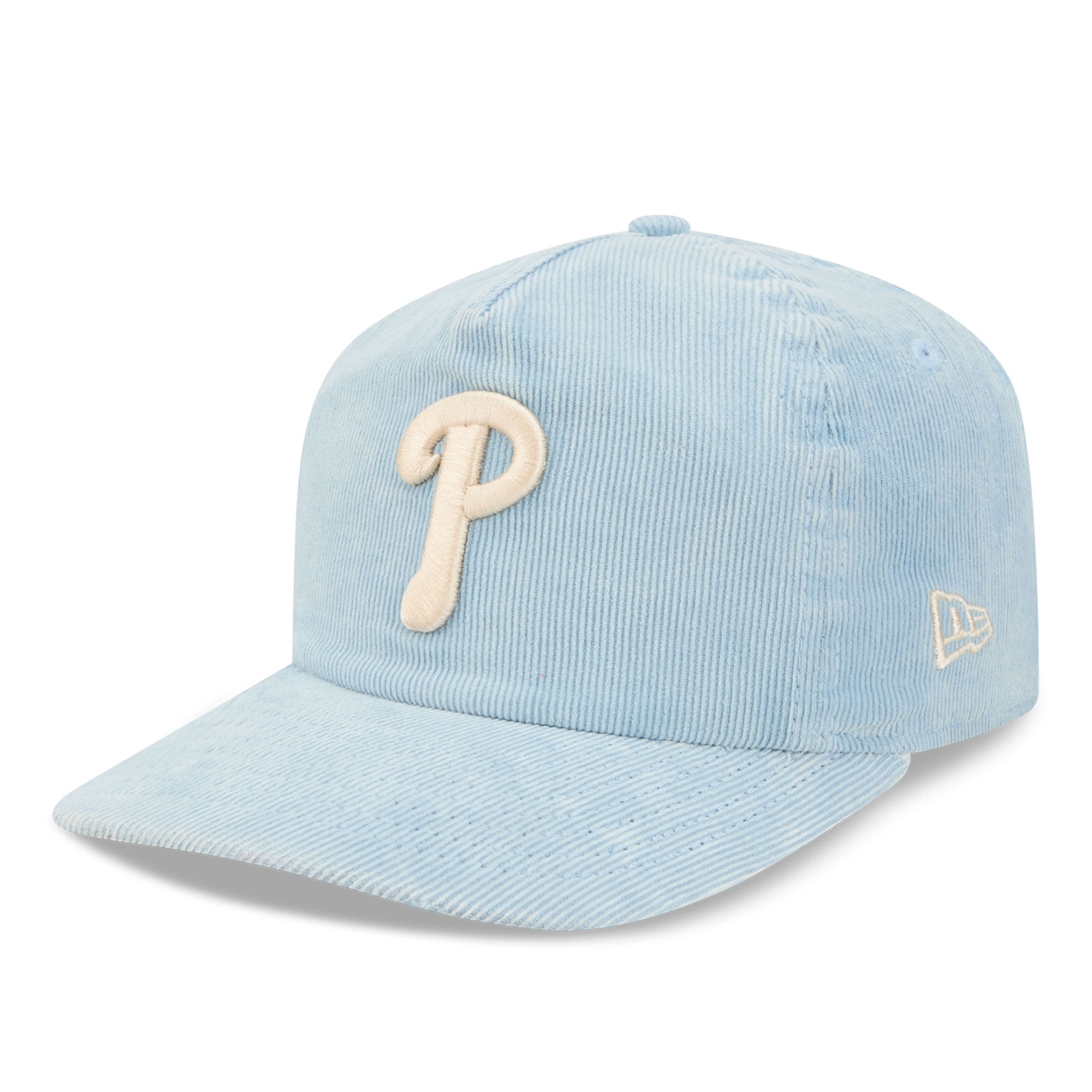 Casquette ajustable New Era 19TWENTY bleu clair en velours côtelé Philadelphia Phillies pour homme