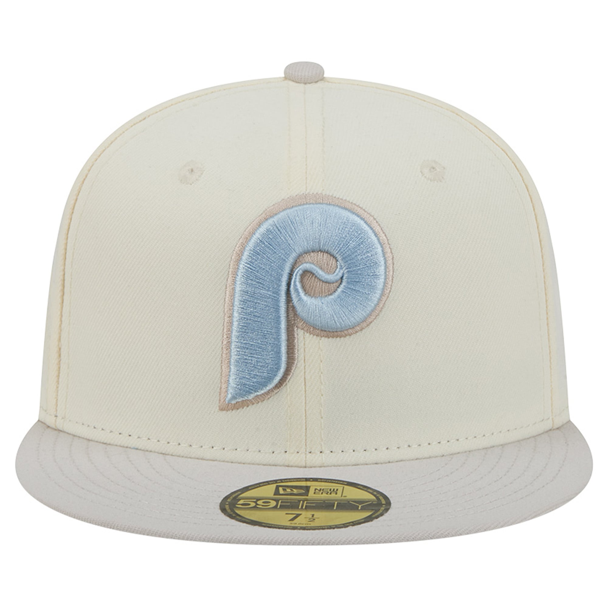 Men's New Era Natural Philadelphia Phillies Crisp Equinox World Series 59FIFTY Fitted Hat