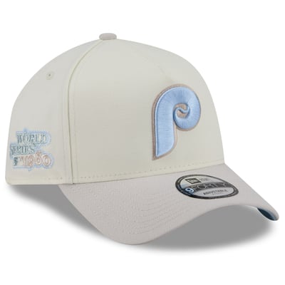 Philadelphia Phillies New Era Crisp Equinox World Series 9FORTY A-Frame Adjustable Hat - Natural