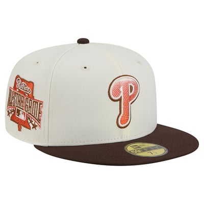 Philadelphia Phillies New Era Pumpkin Spice 59FIFTY Fitted Hat - Natural/Brown