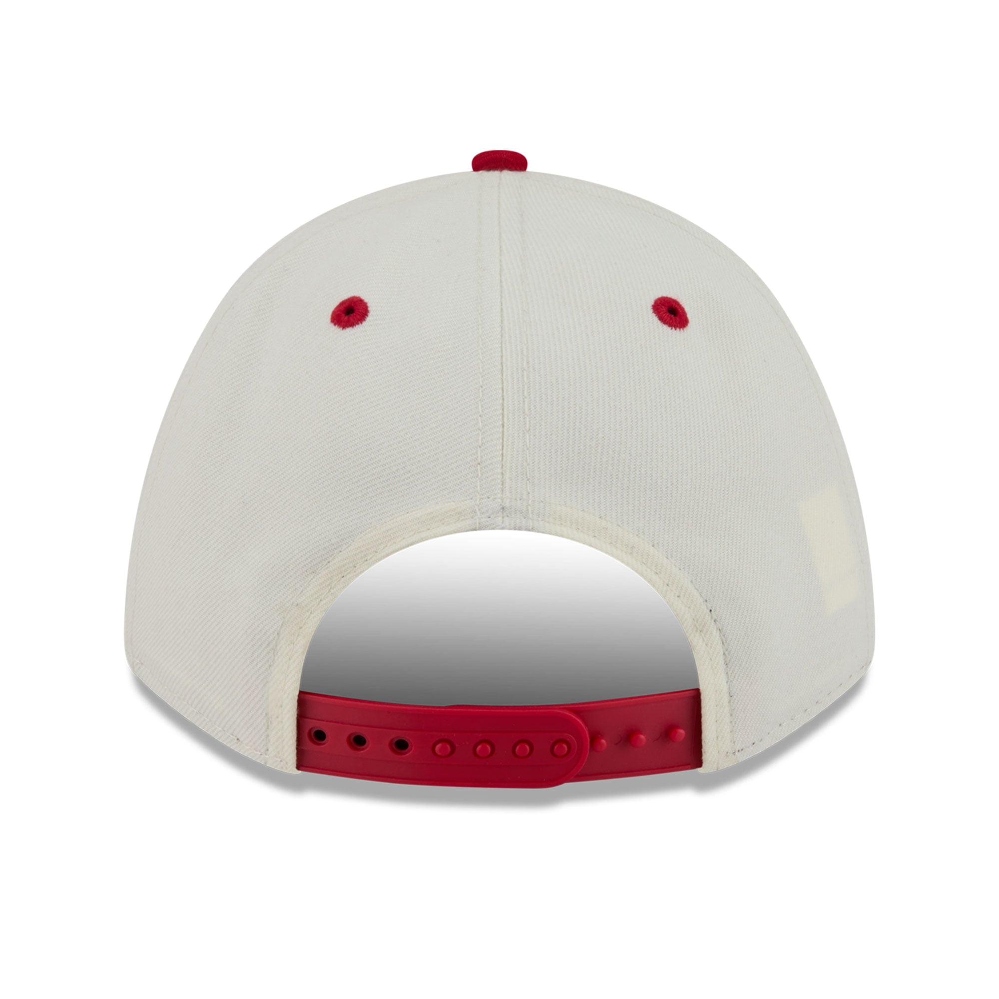 Men's New Era Natural/Red Philadelphia Phillies Arch 9FORTY A-Frame M-Crown Adjustable Hat