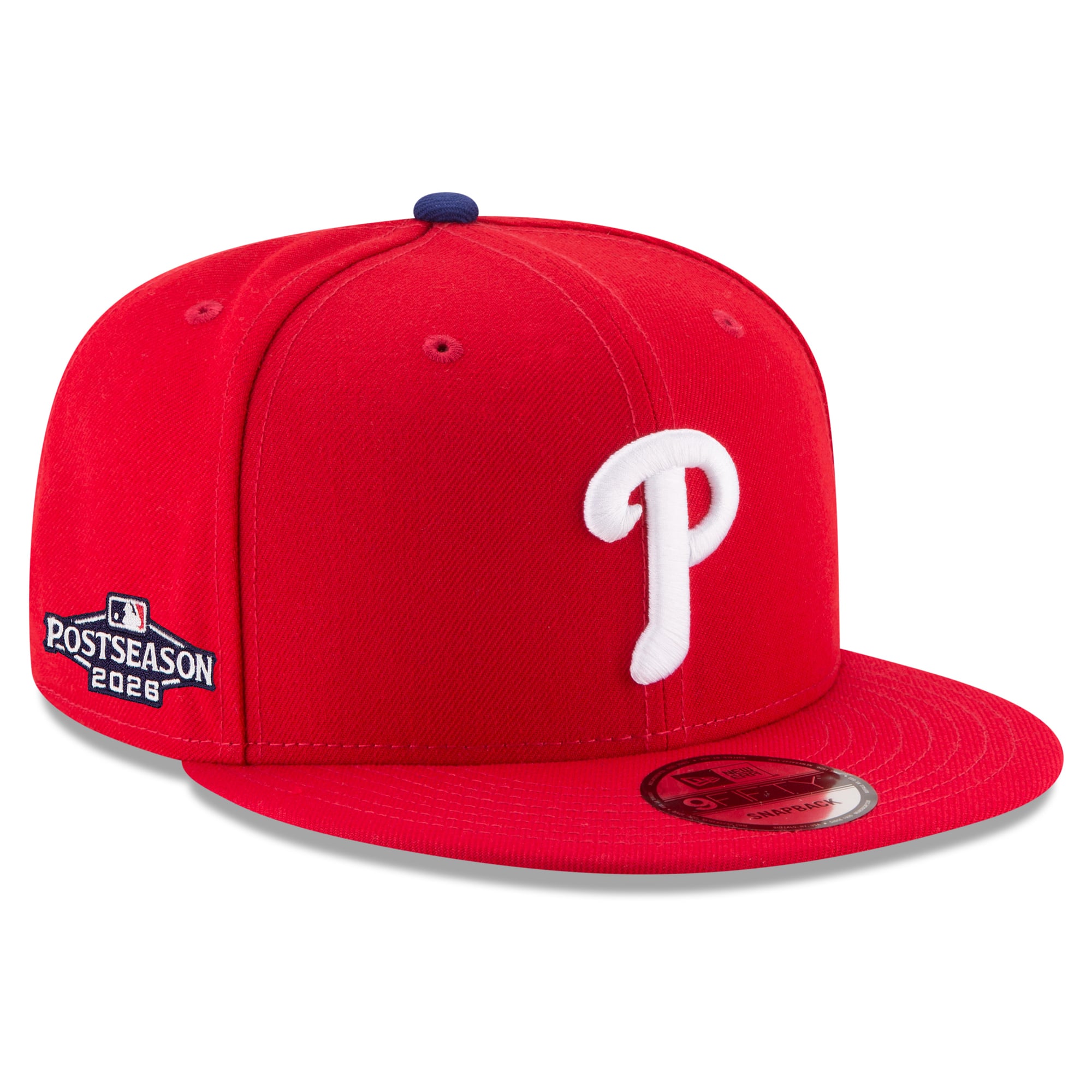 Casquette snapback New Era rouge Philadelphia Phillies 2026 MLB Playoffs 9FIFTY pour homme