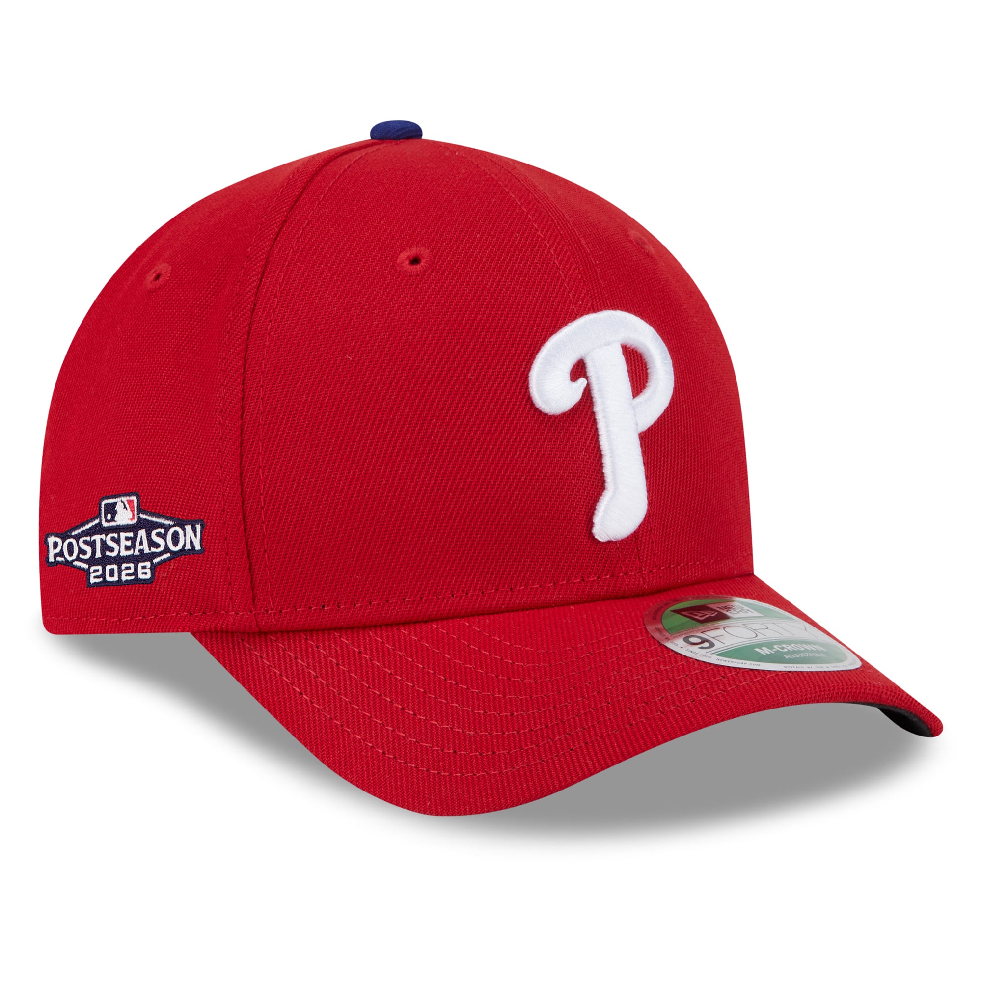Casquette ajustable New Era rouge Philadelphia Phillies 2026 MLB Postseason Side Patch 9FORTY pour homme