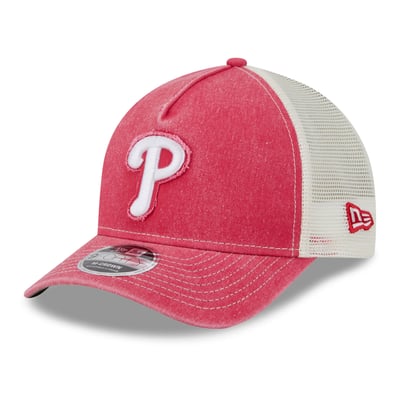  Philadelphia Phillies New Era Fan 9FORTY A-Frame Trucker Adjustable Hat - Red