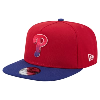 Philadelphia Phillies New Era Chenille Gradient A-Frame 9FIFTY Snapback Hat - Red/Navy