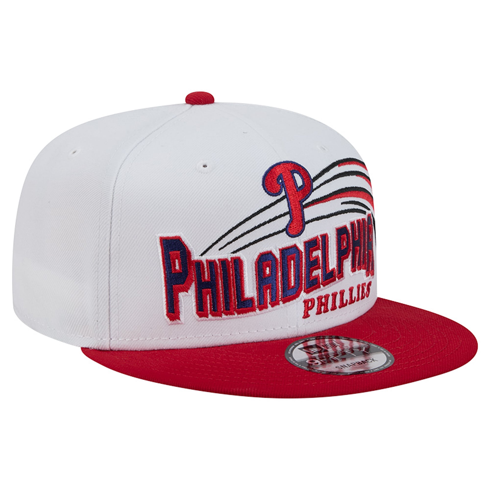 Casquette snapback New Era blanche Philadelphia Phillies Retro Sweep 9FIFTY pour homme