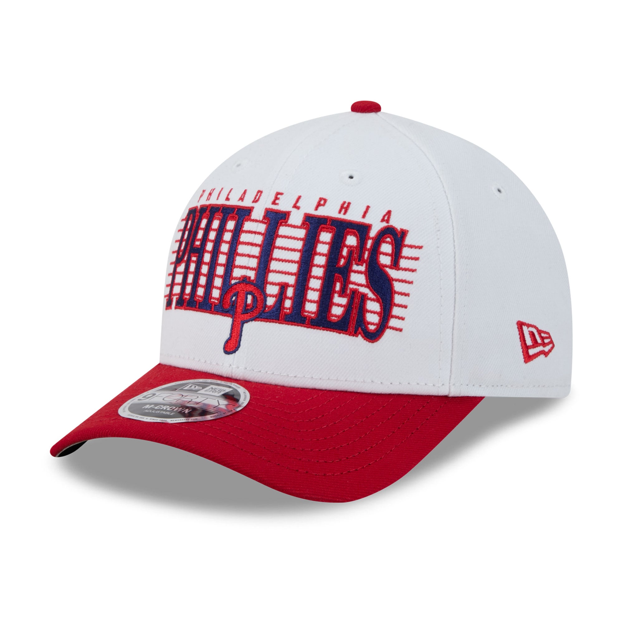 Men's New Era White/Red Philadelphia Phillies Loyal 9FORTY M-Crown Adjustable Hat