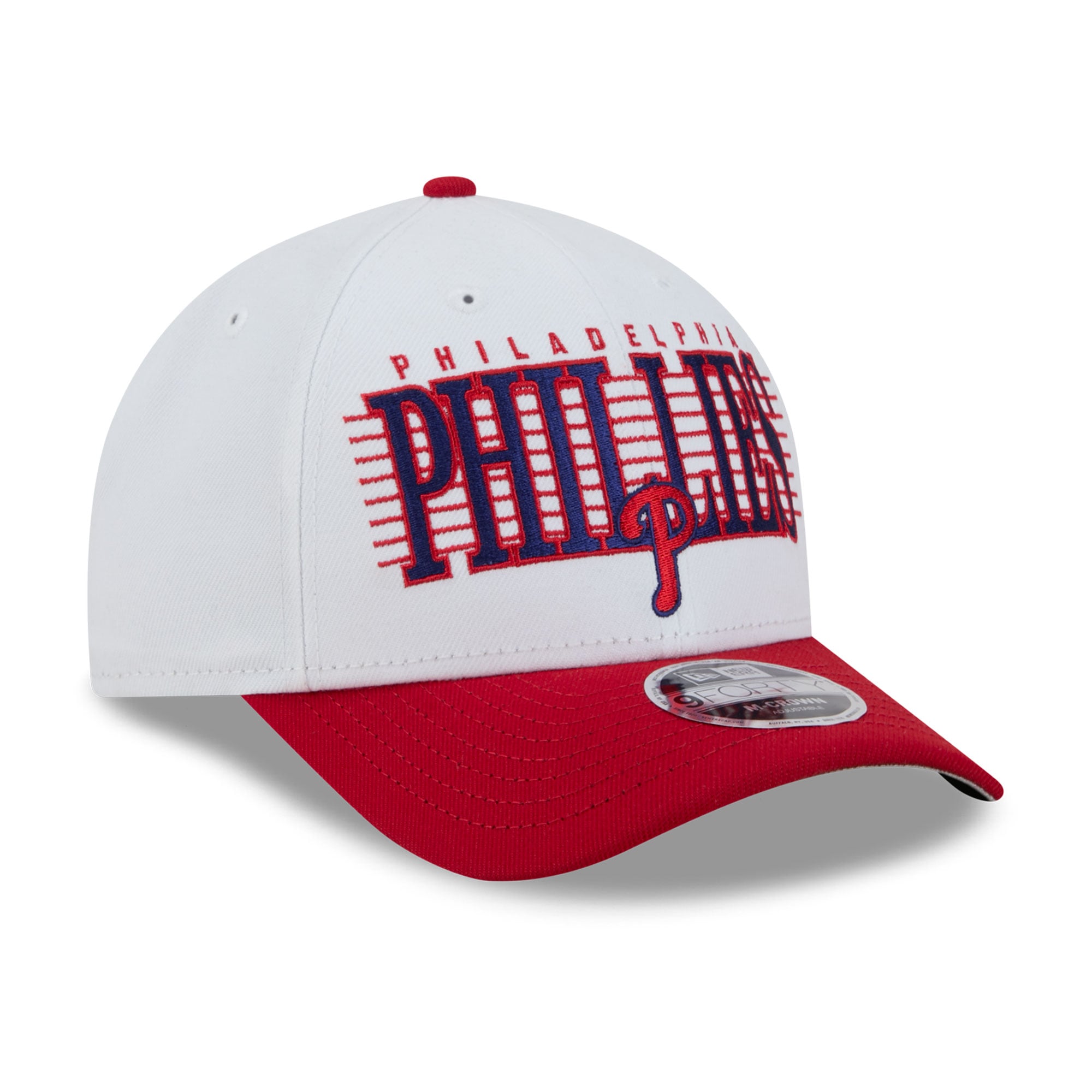 Men's New Era White/Red Philadelphia Phillies Loyal 9FORTY M-Crown Adjustable Hat