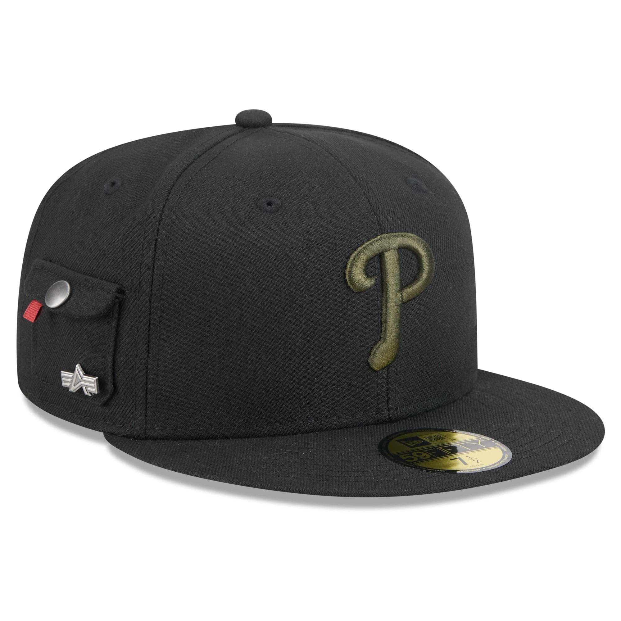 Casquette ajustée New Era x Alpha Industries Philadelphia Phillies noire pour homme