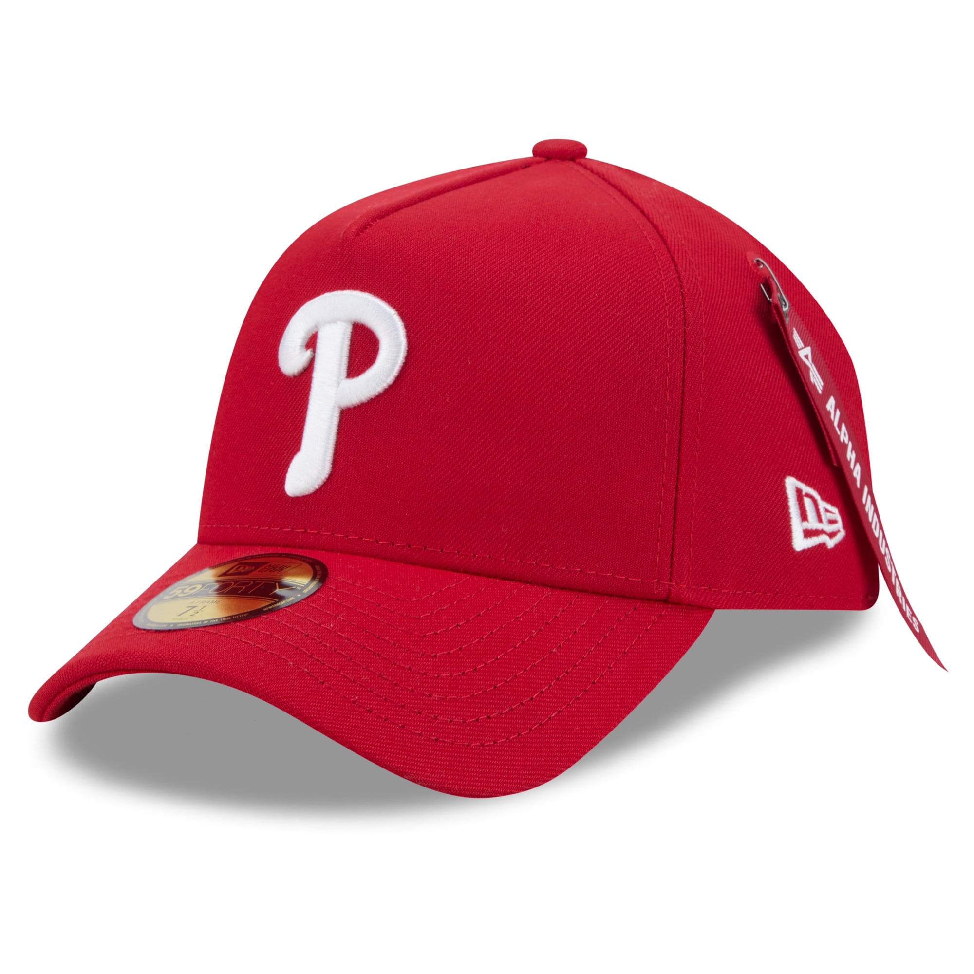 Casquette ajustée New Era x Alpha Industries rouge Philadelphia Phillies 59FORTY pour homme