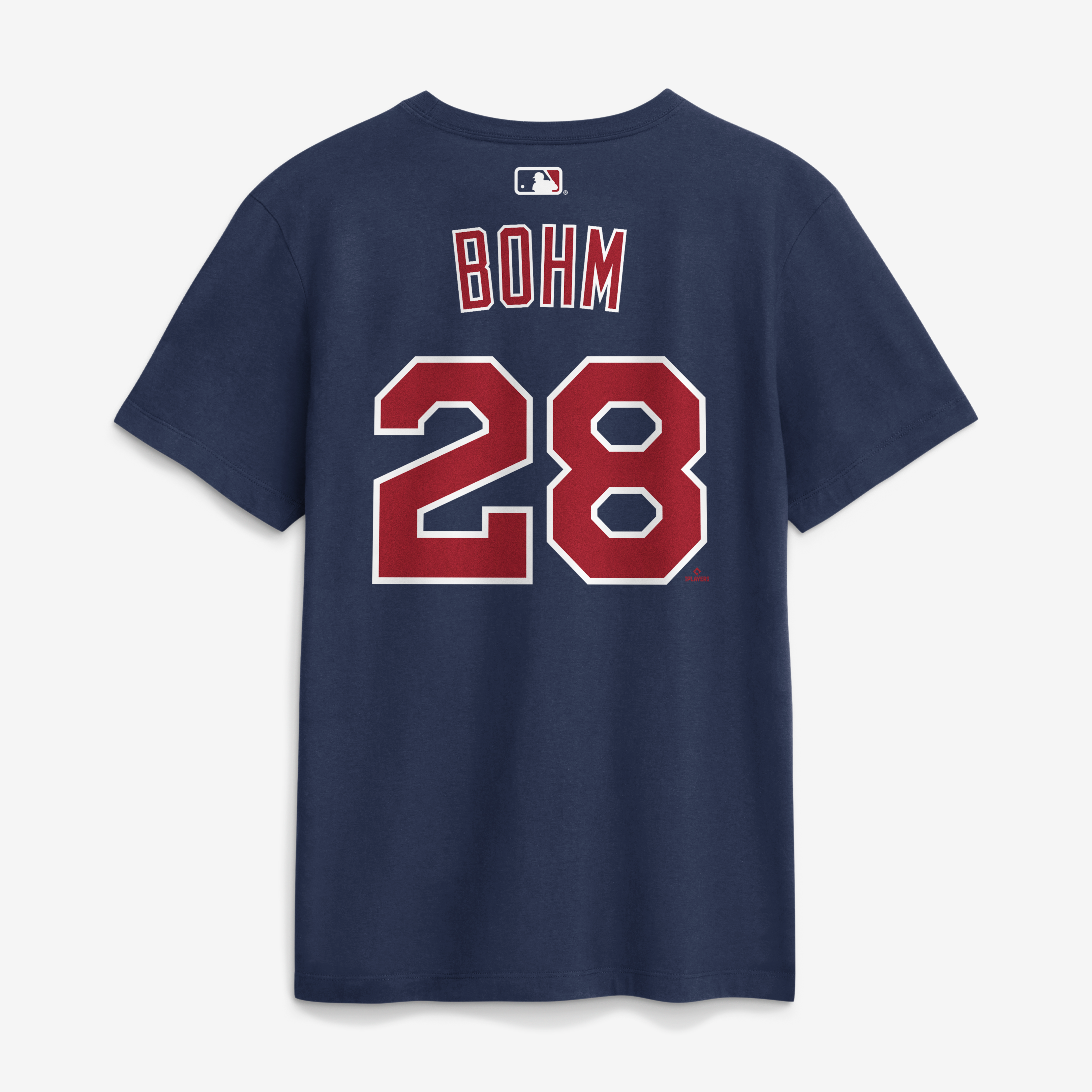 T-shirt Nike Alec Bohm bleu marine Philadelphia Phillies 2026 Field of Dreams pour homme, avec nom et numéro