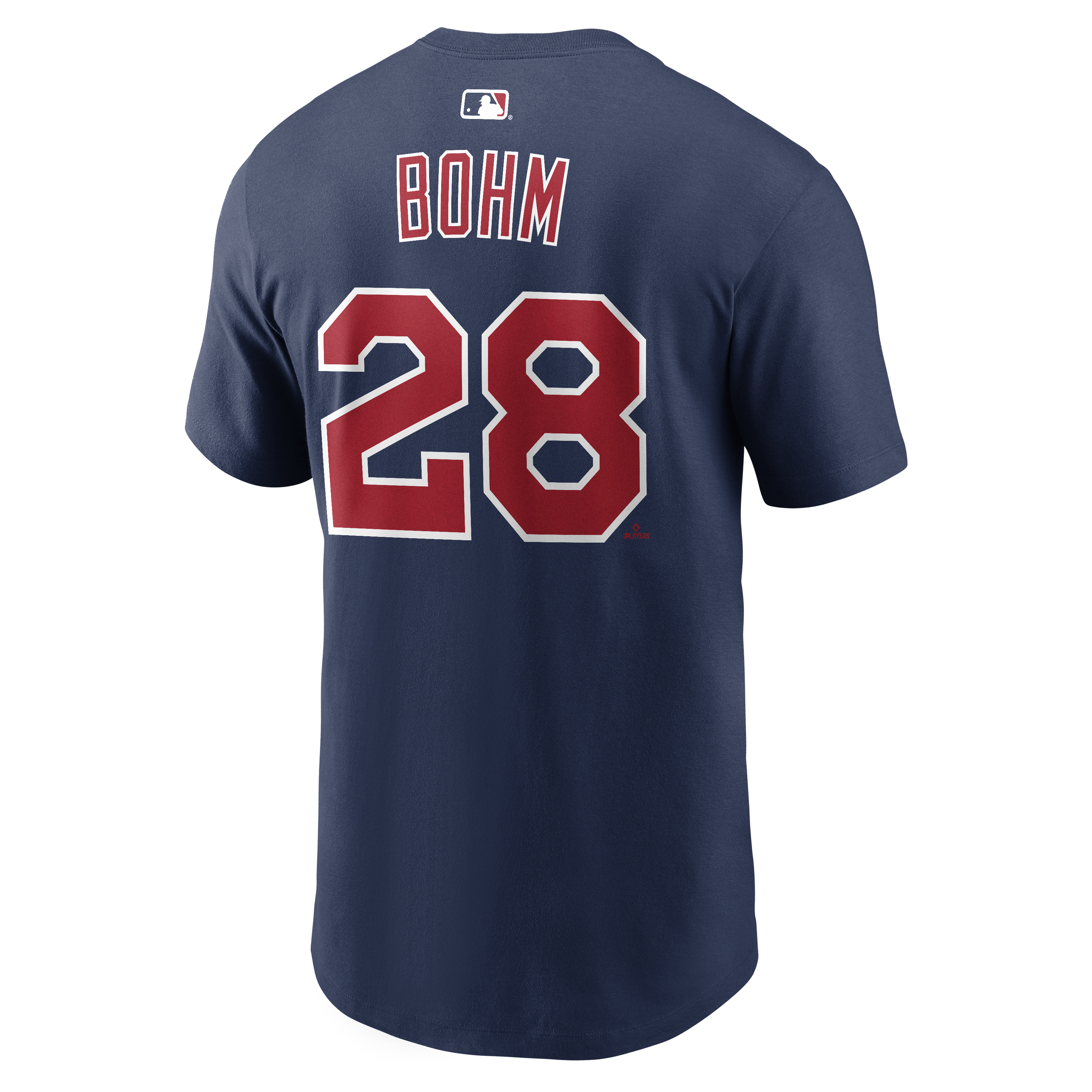 T-shirt Nike Alec Bohm bleu marine Philadelphia Phillies 2026 Field of Dreams pour homme, avec nom et numéro