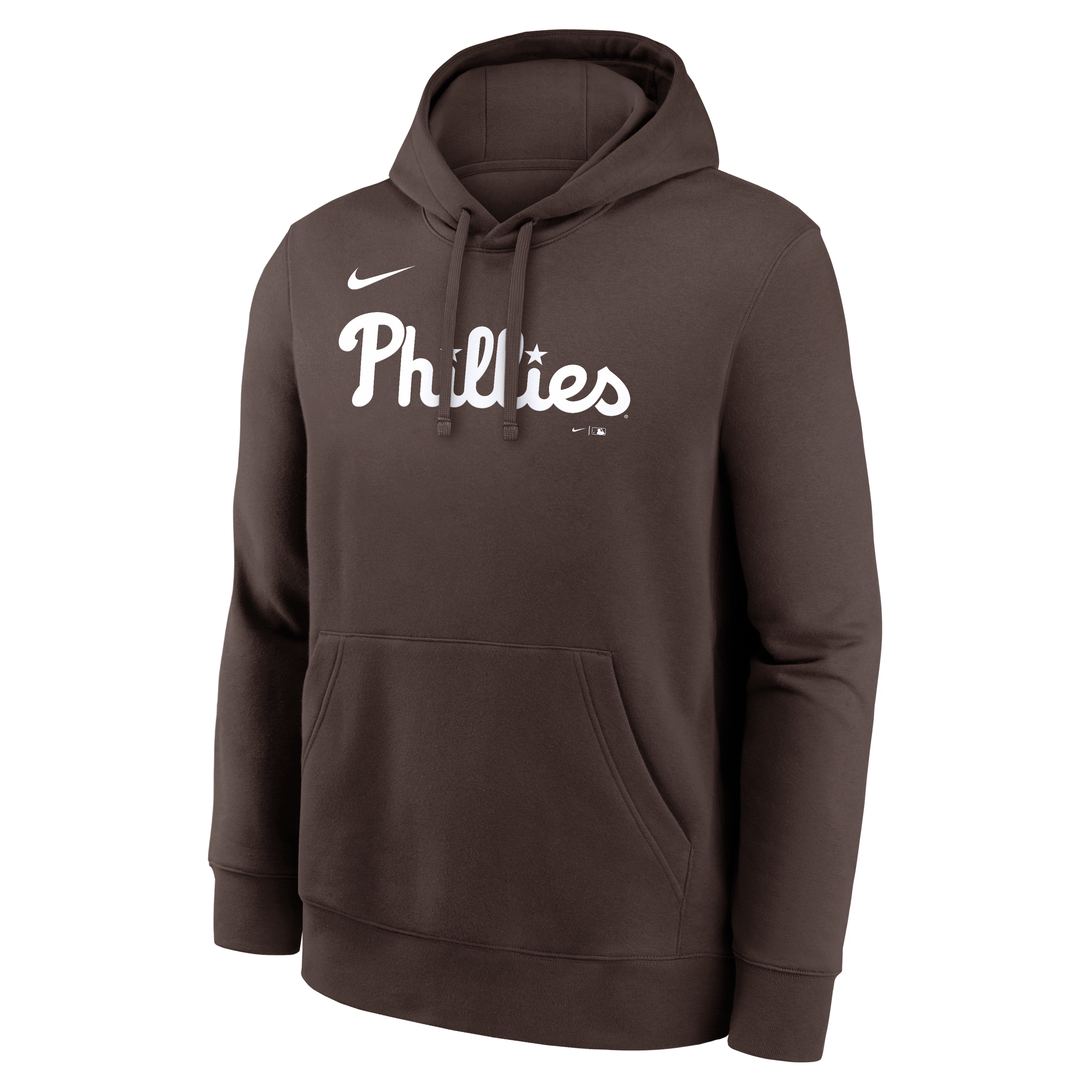 Sweat à capuche en polaire Nike Core Cinder Club marron Philadelphia Phillies pour homme
