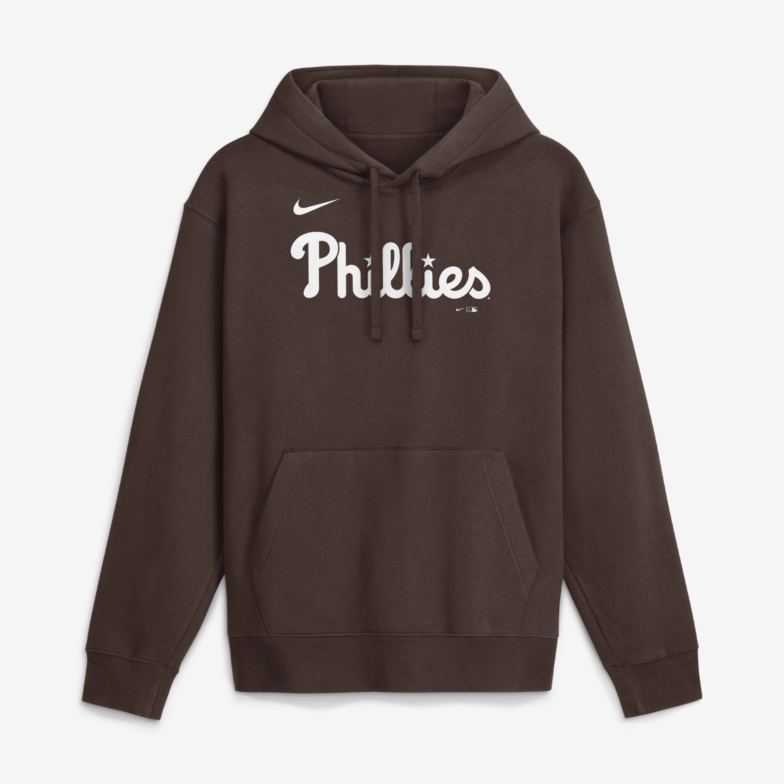 Sweat à capuche en polaire Nike Core Cinder Club marron Philadelphia Phillies pour homme