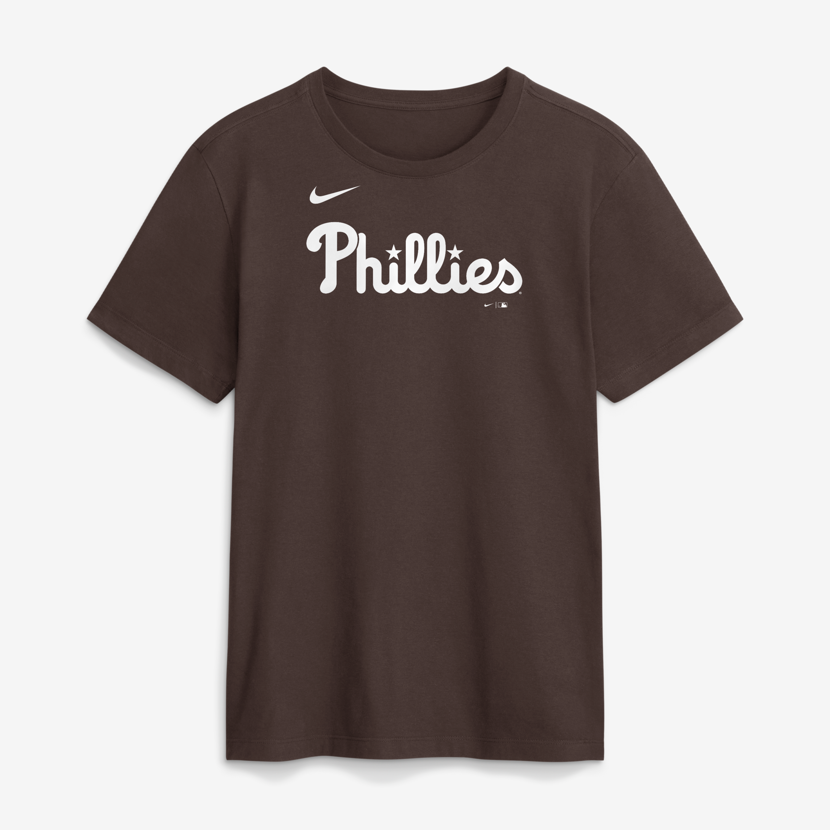 T-shirt Nike Core Cinder marron pour homme, Philadelphia Phillies