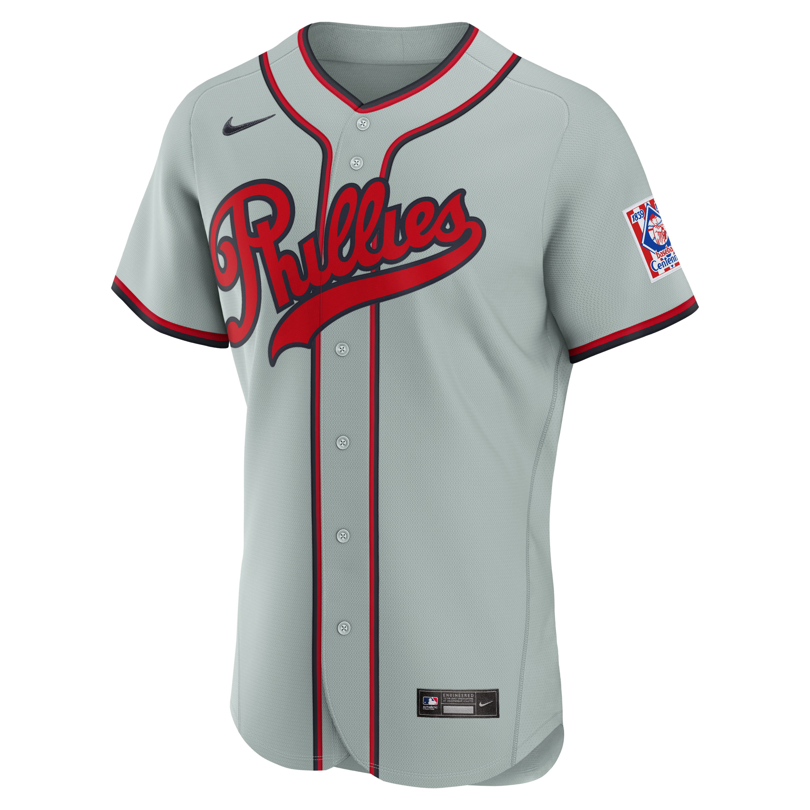 Maillot authentique Nike Bryce Harper gris des Phillies de Philadelphie 2026 « Field of Dreams » pour homme