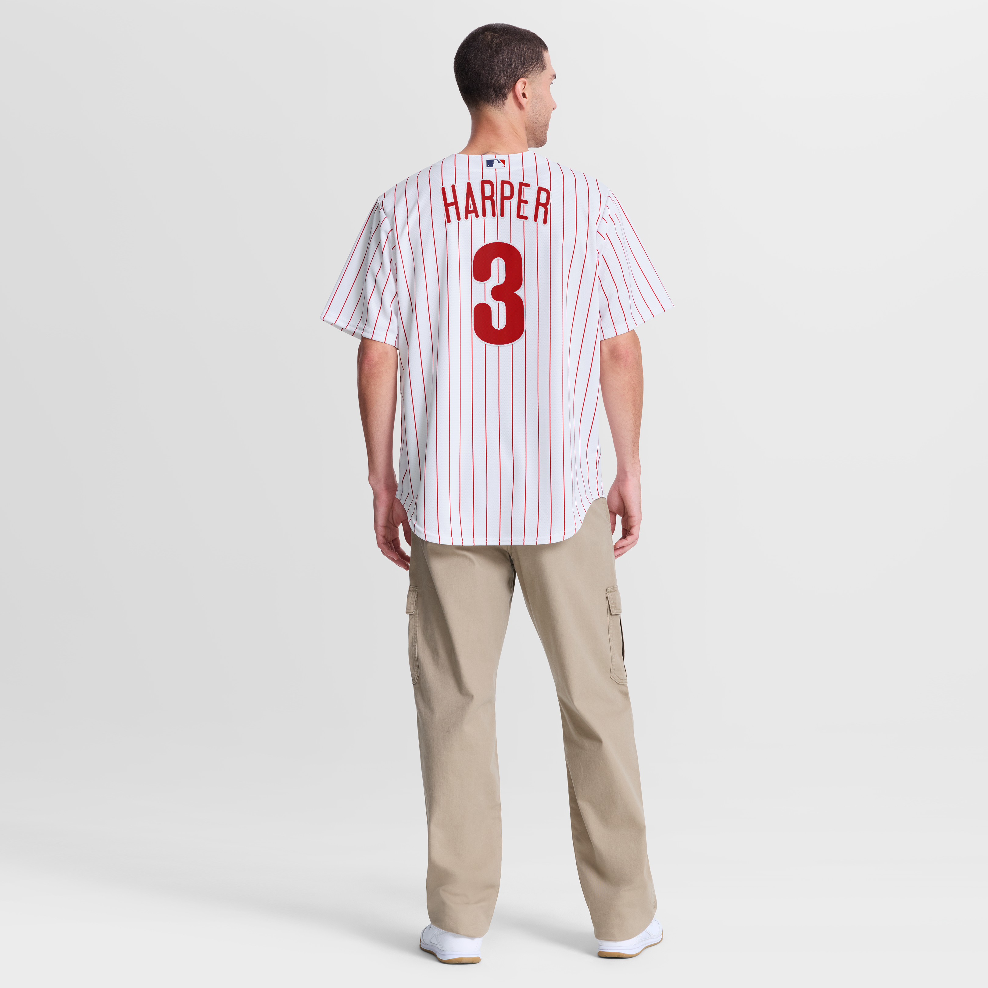 Men's Nike Bryce Harper White Philadelphia Phillies Home Replica Jersey