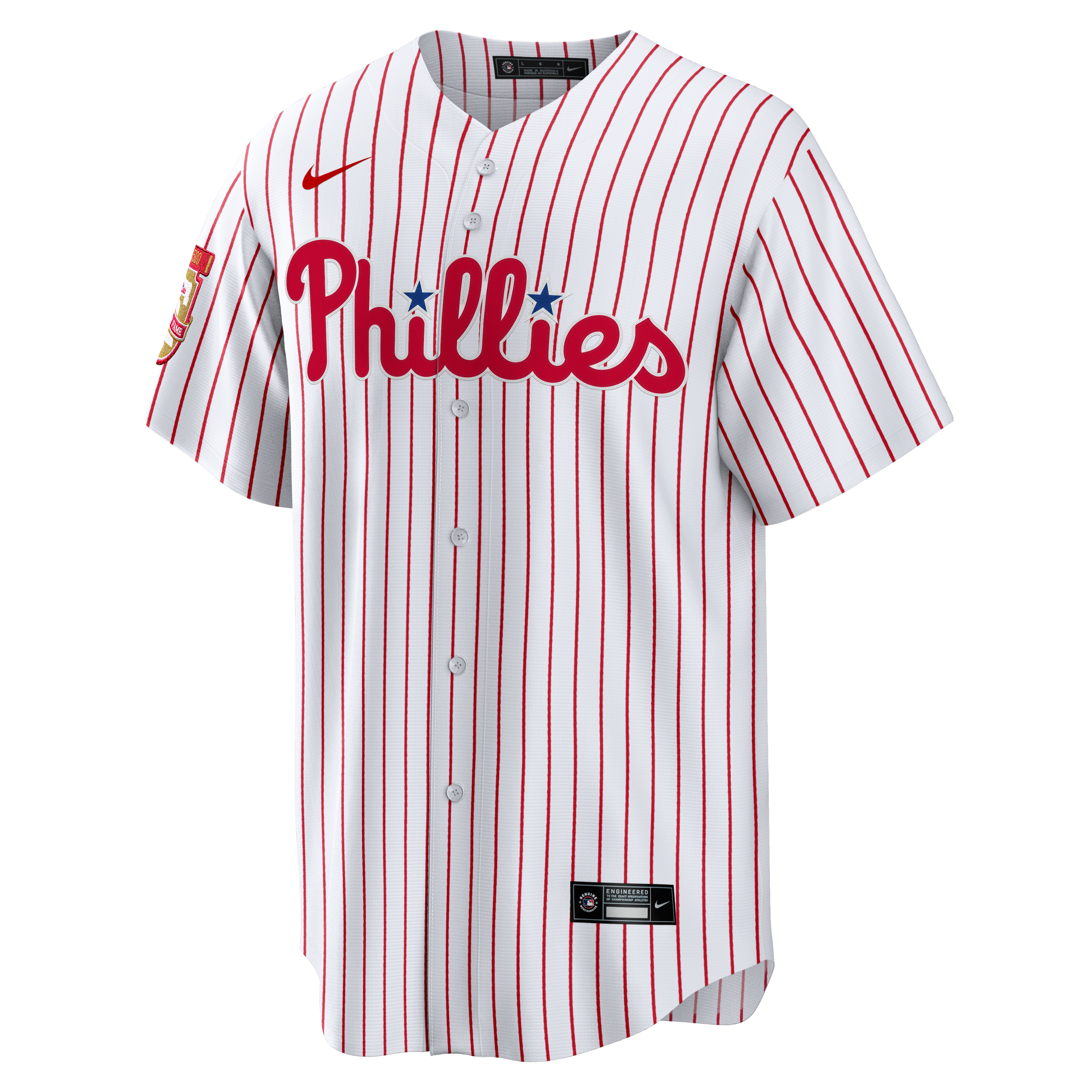 Maillot réplique édition limitée Nike Chase Utley blanc Philadelphia Phillies domicile avec écusson du mur de la renommée