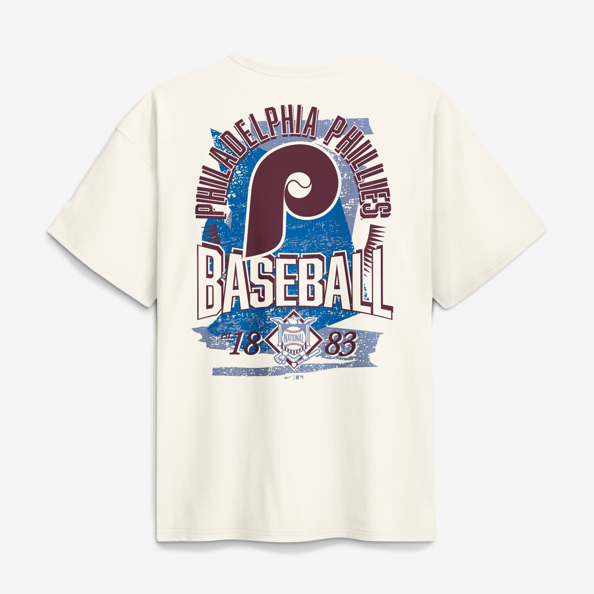 Men's Nike Cream Philadelphia Phillies Max90 Arch Heavyweight T-Shirt