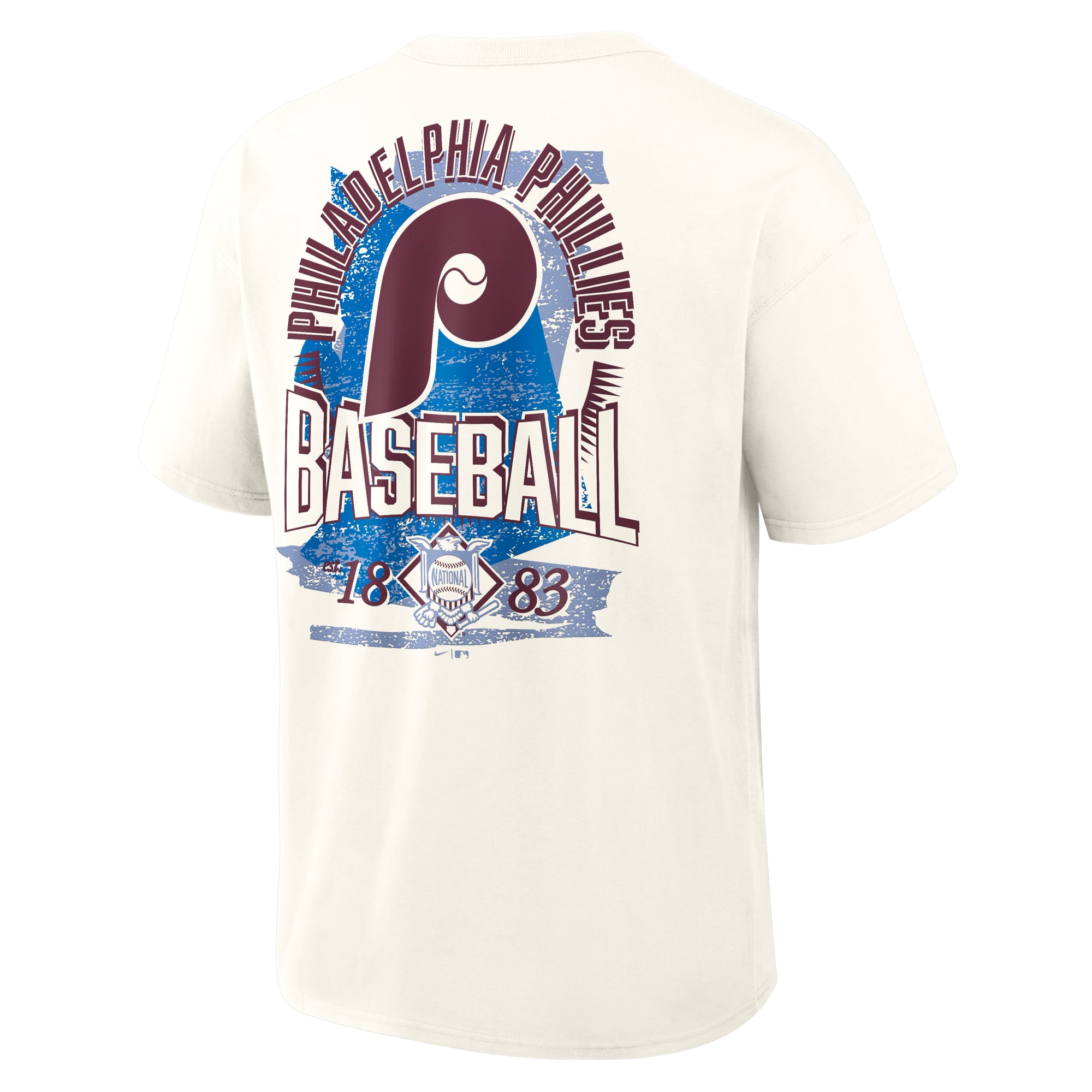 Men's Nike Cream Philadelphia Phillies Max90 Arch Heavyweight T-Shirt