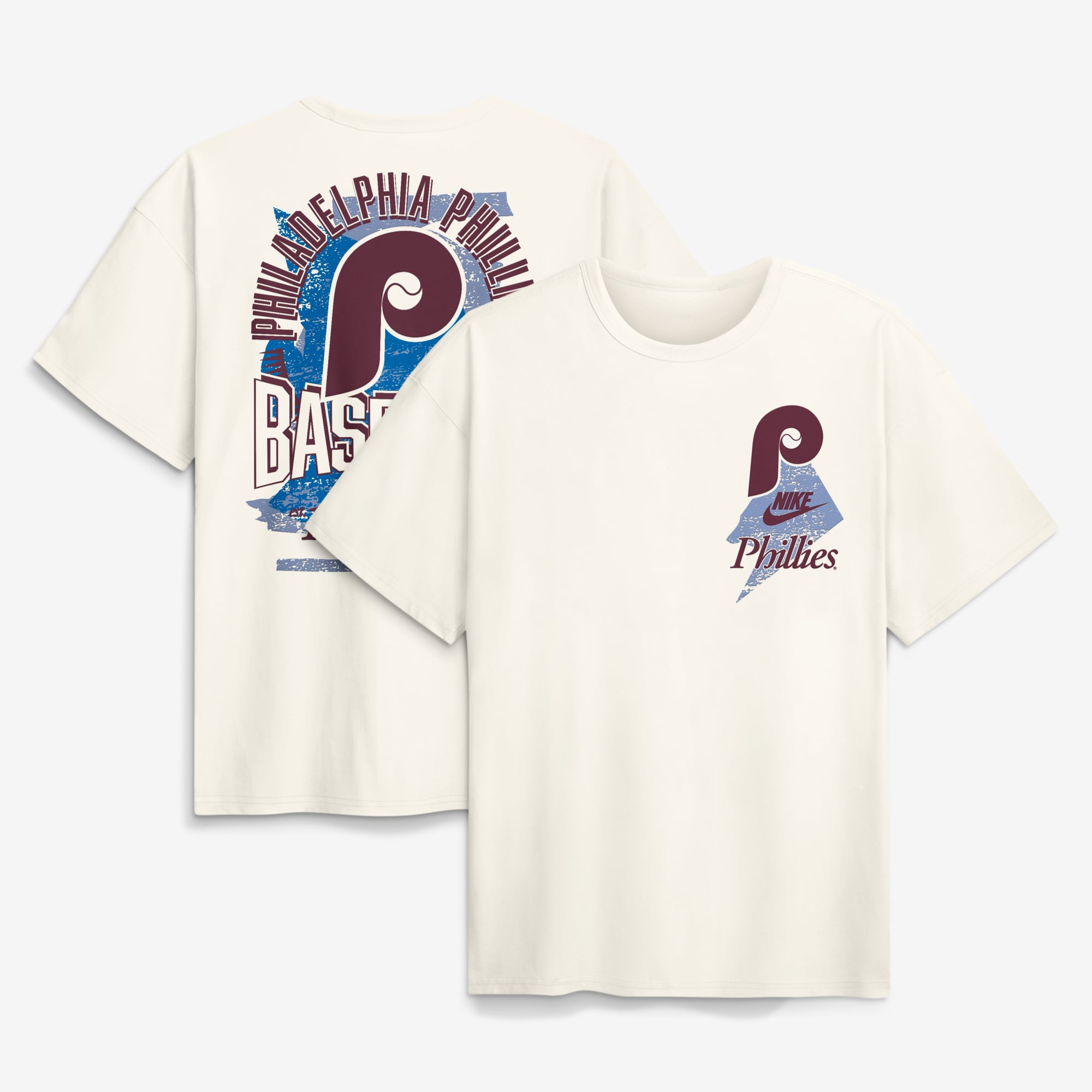 Men's Nike Cream Philadelphia Phillies Max90 Arch Heavyweight T-Shirt
