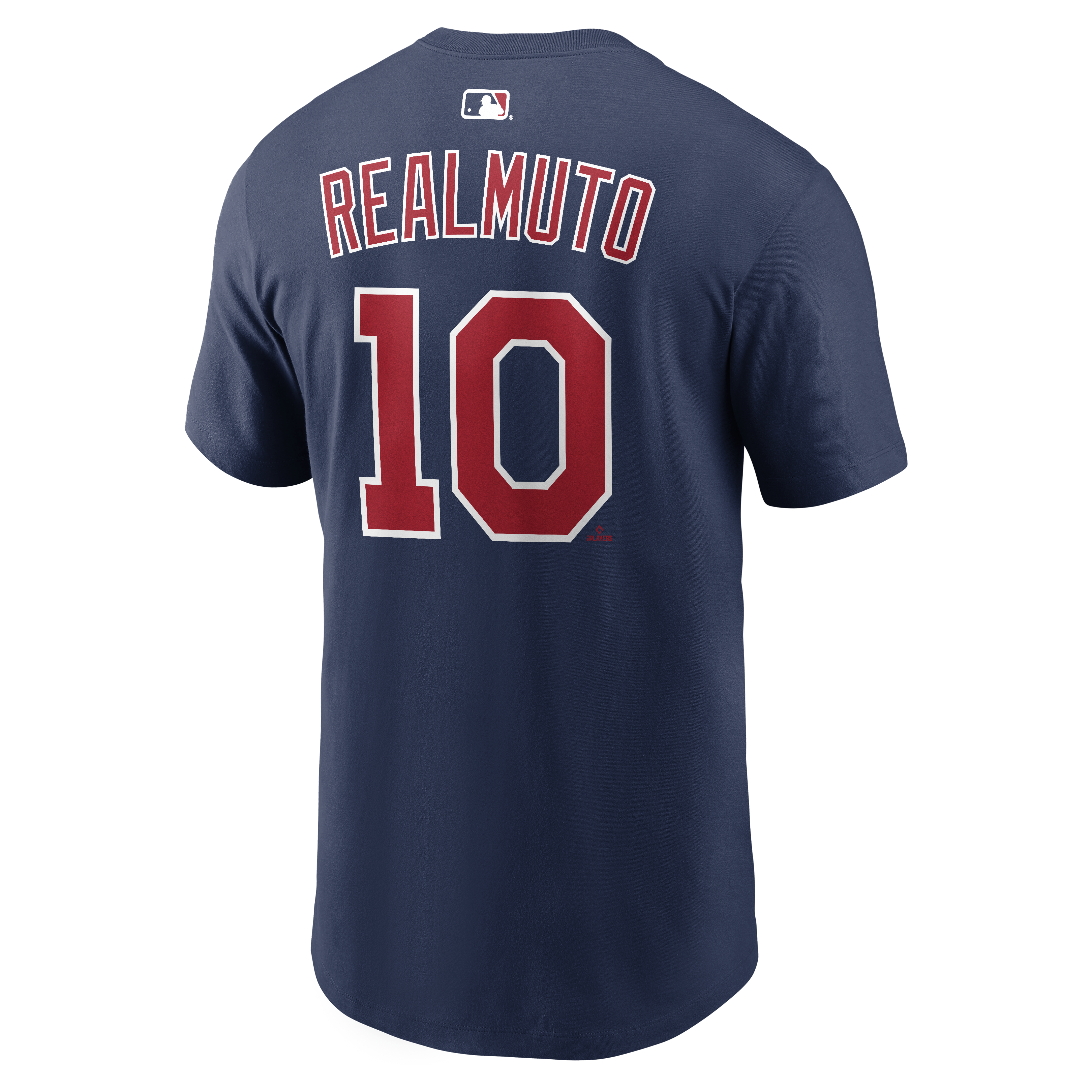 T-shirt Nike J.T. Realmuto bleu marine Philadelphia Phillies 2026 Field of Dreams pour homme, avec nom et numéro