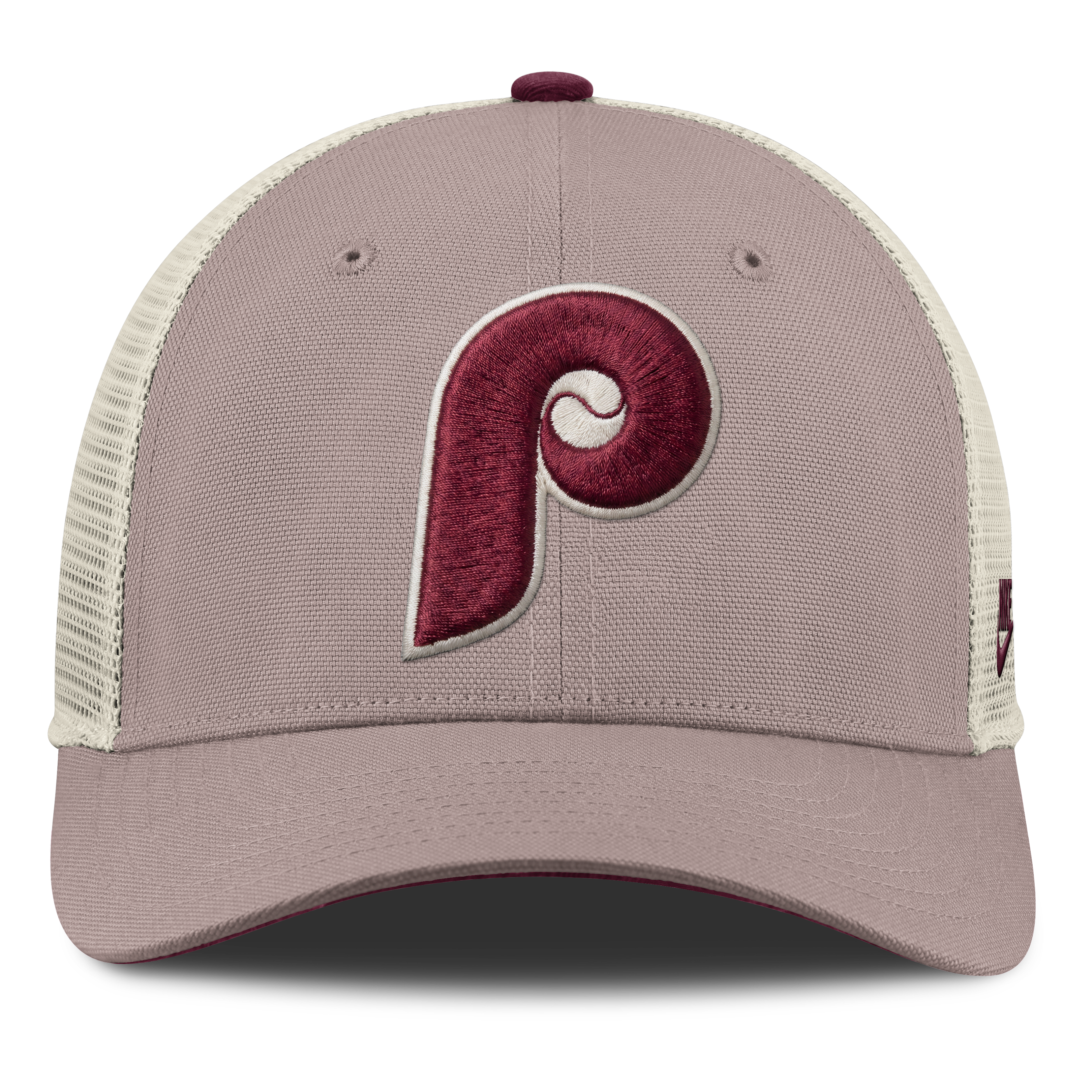 Casquette trucker ajustable Nike kaki Philadelphia Phillies Cooperstown Rise pour homme